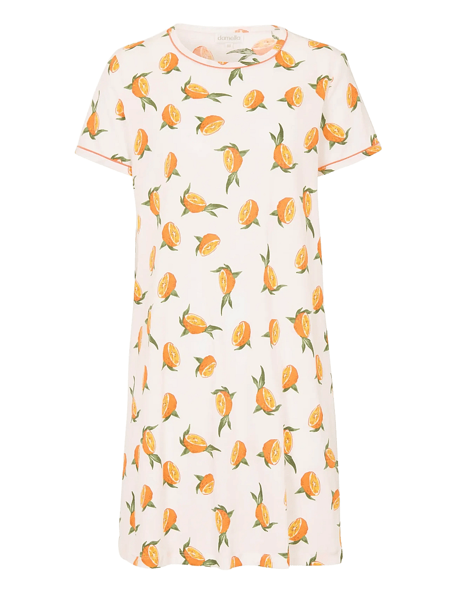 Damella of Sweden - Nightdress long sl - nachthemden - orange - 1