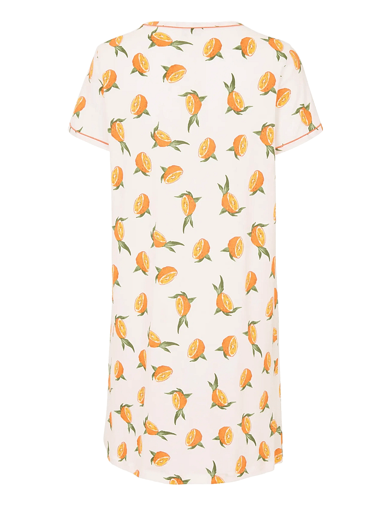 Damella of Sweden - Nightdress long sl - natkjoler - orange - 2