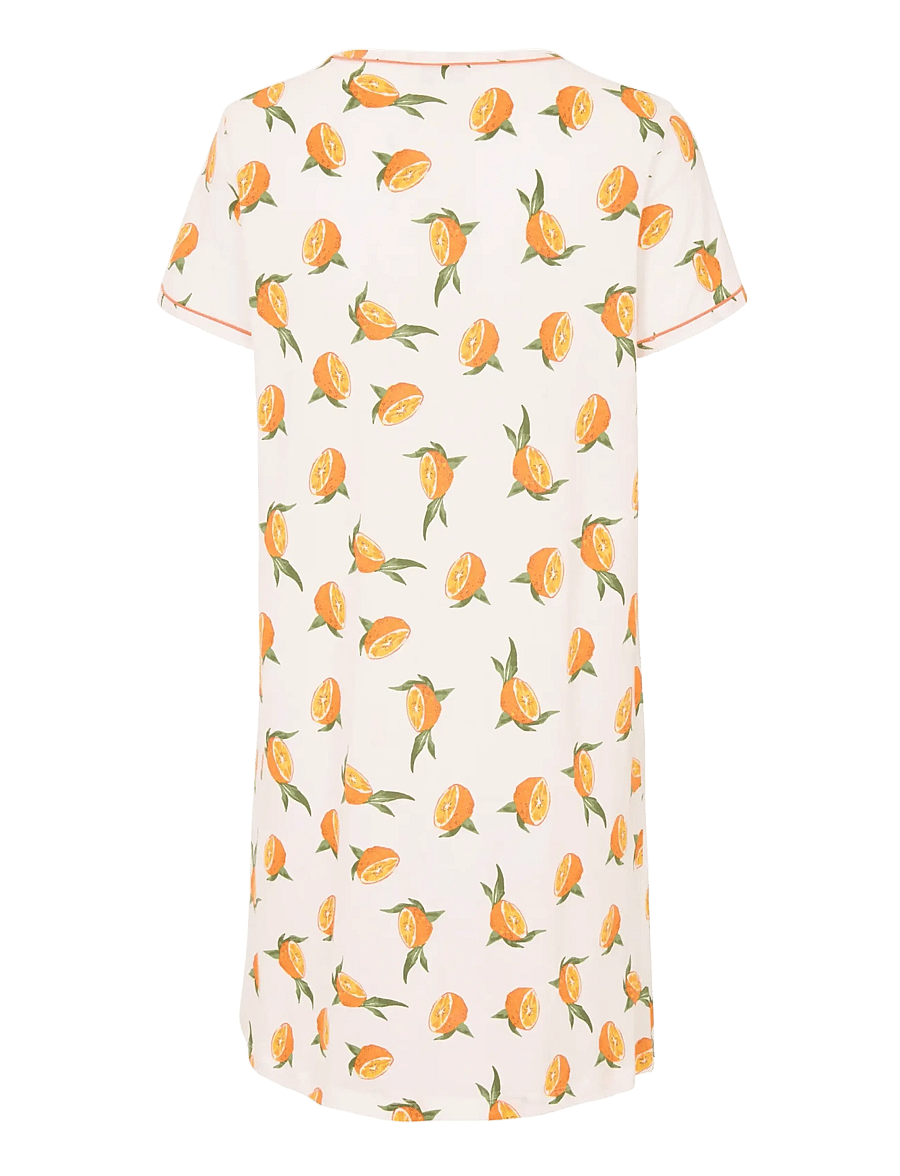 Damella of Sweden - Nightdress long sl - nachthemden - orange - 2