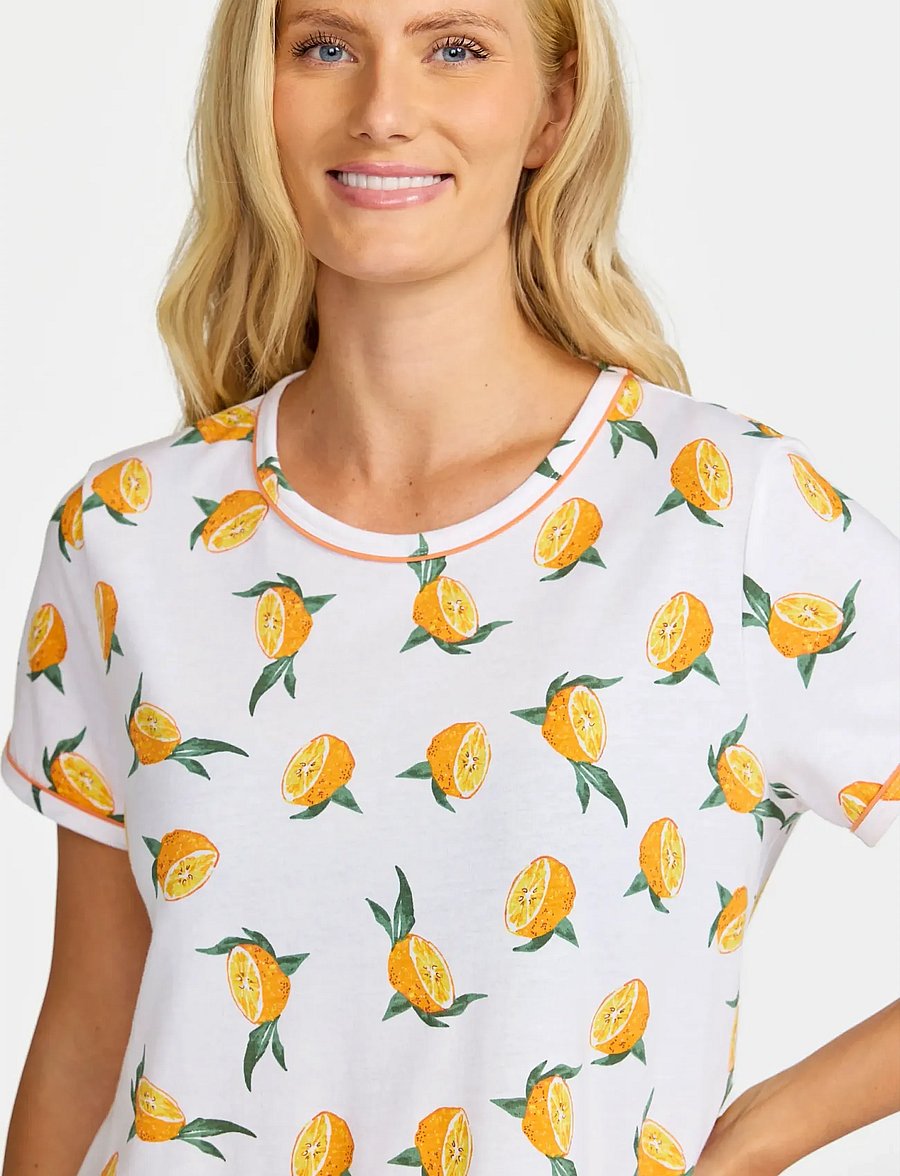 Damella of Sweden - Nightdress long sl - nachthemden - orange - 4