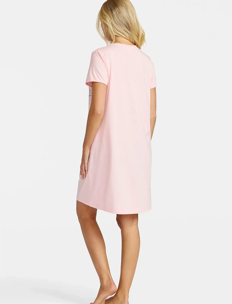 Damella of Sweden - Nightdress short sleeve - natkjoler - pink - 3