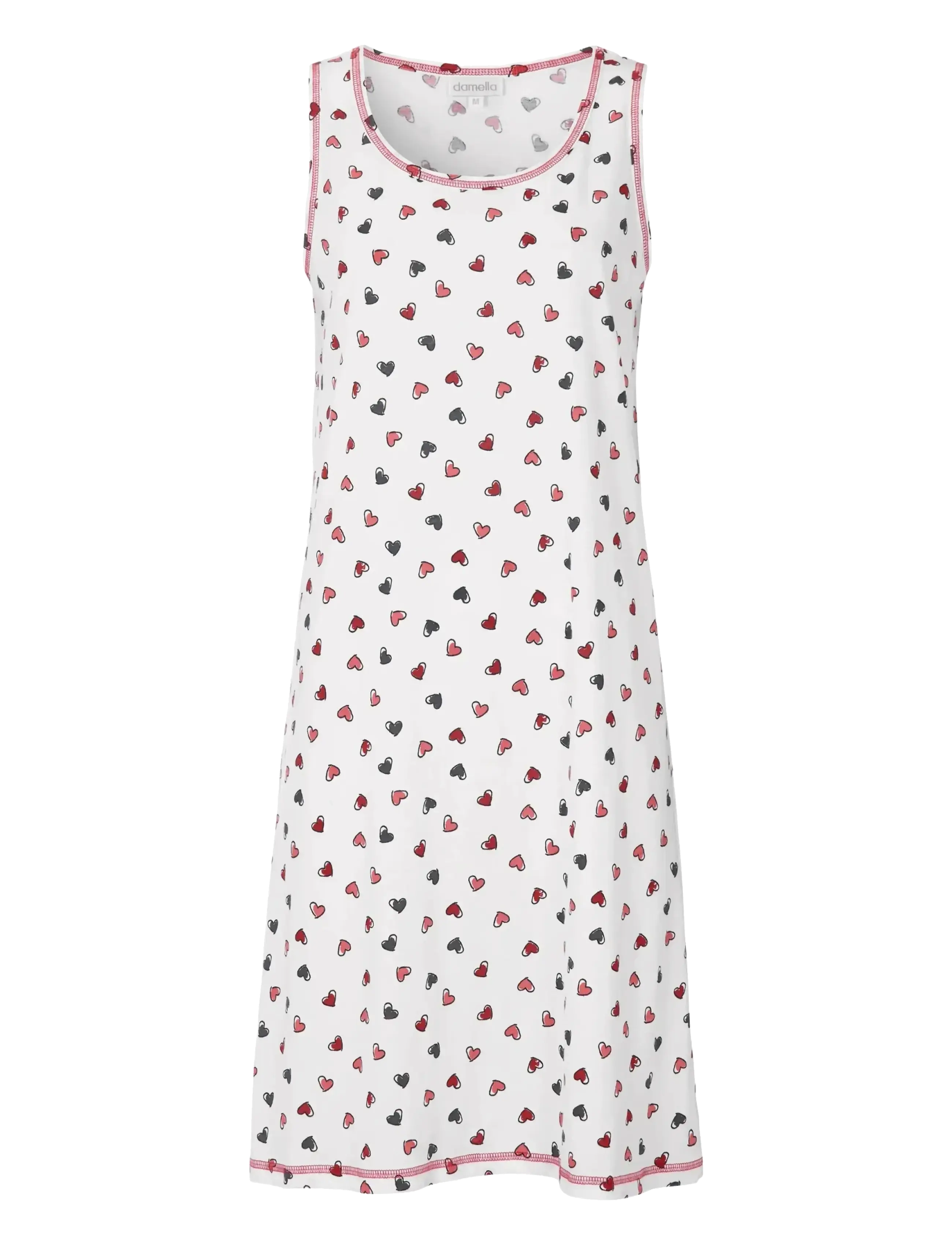 Damella of Sweden Nightdress no sleeve - Naktskrekli - WHITE / white