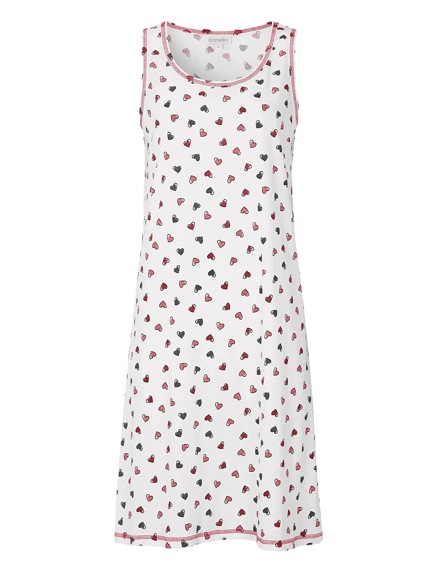 Damella of Sweden - Nightdress no sleeve - chemises de nuit - white - 0
