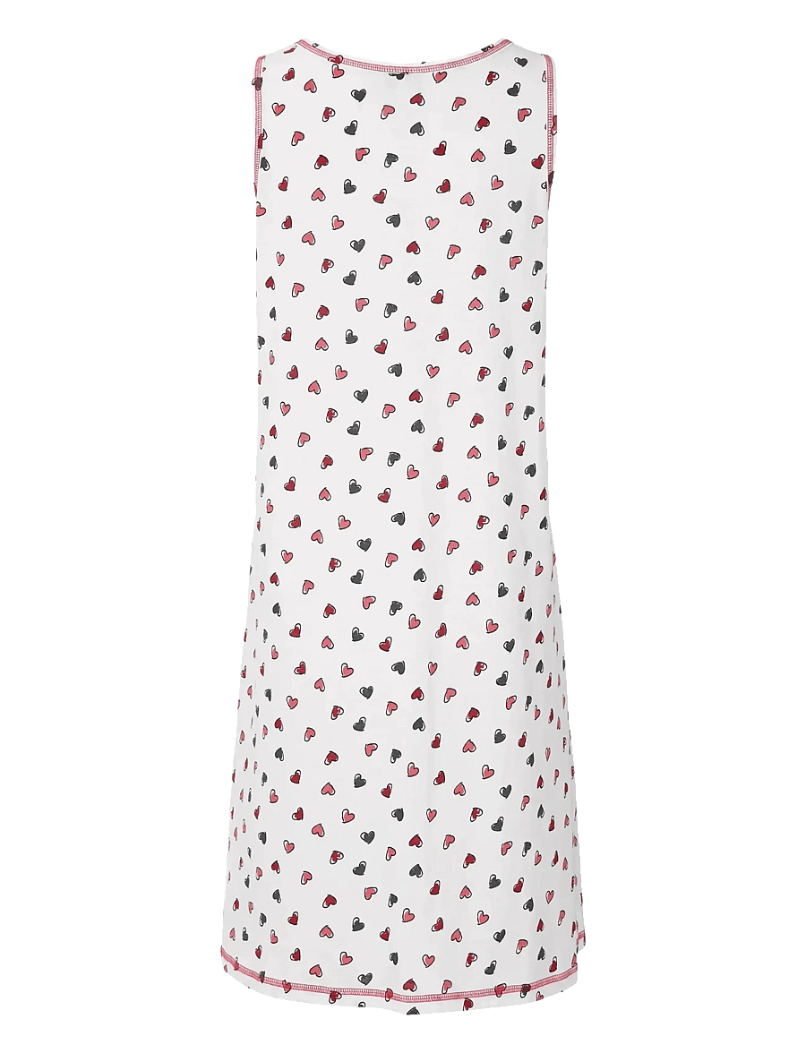 Damella of Sweden - Nightdress no sleeve - chemises de nuit - white - 1