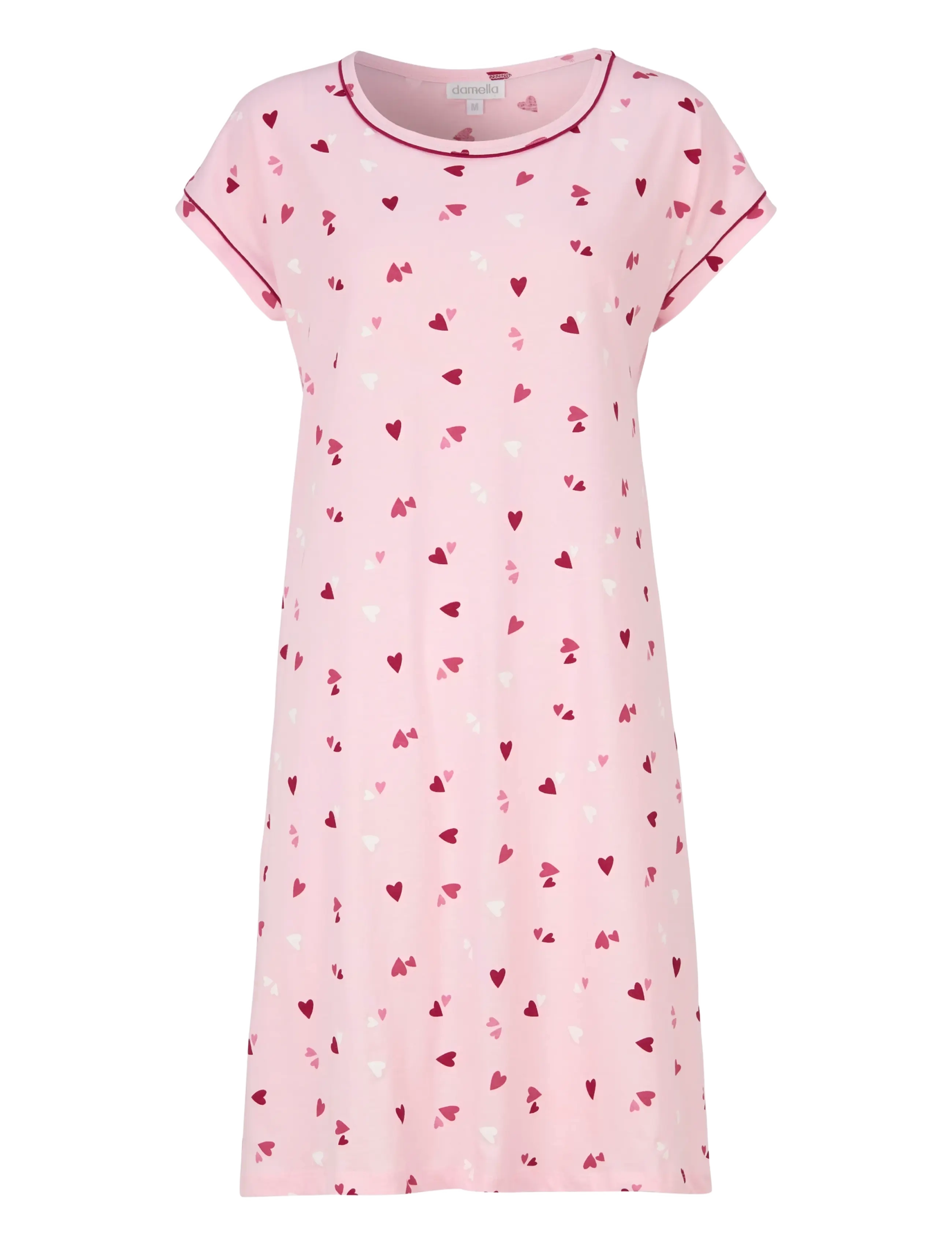 Damella of Sweden Nightdress - Unterwäsche - PINK / pink/rose
