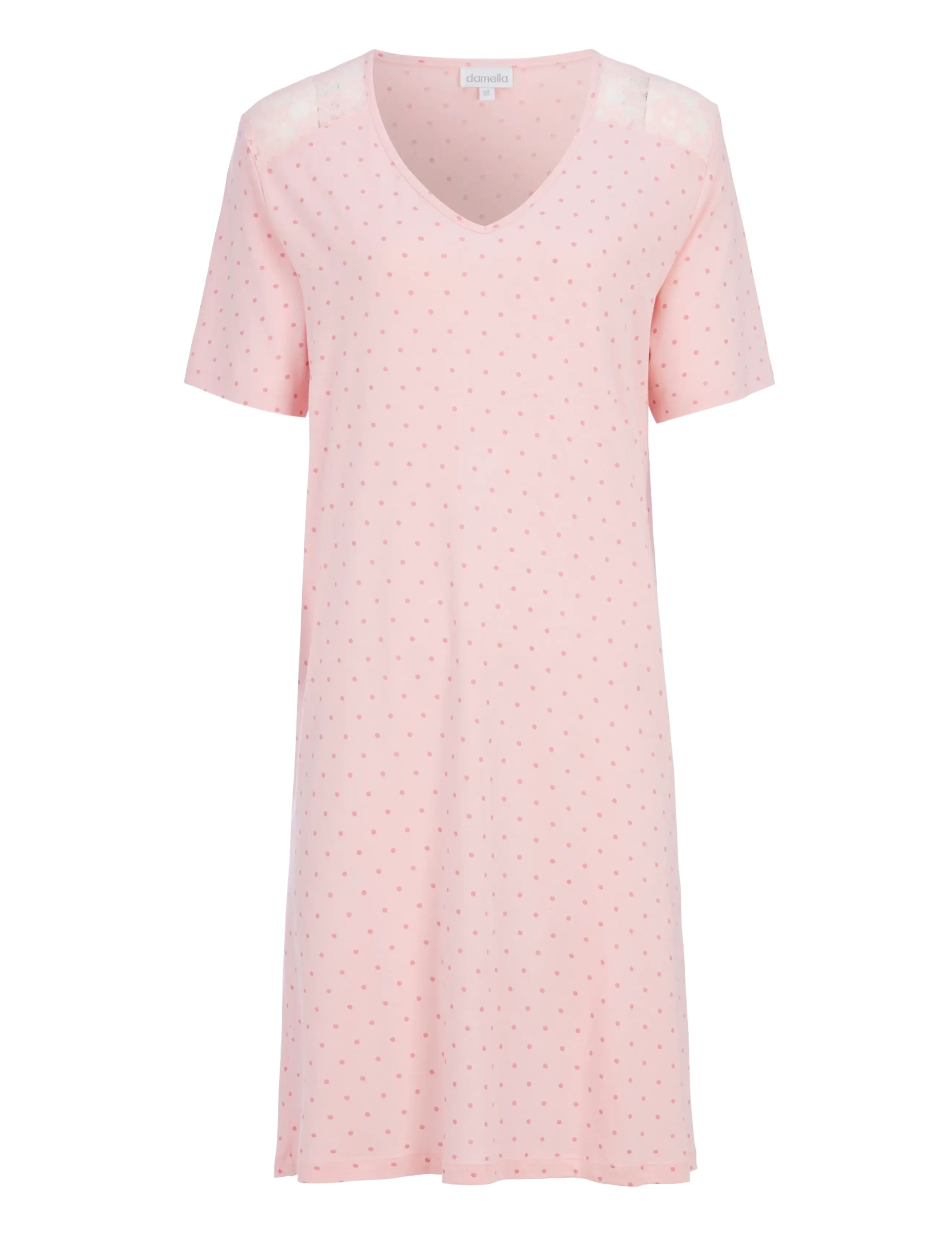 Damella of Sweden Nightdress - Unterwäsche - PINK / pink/rose