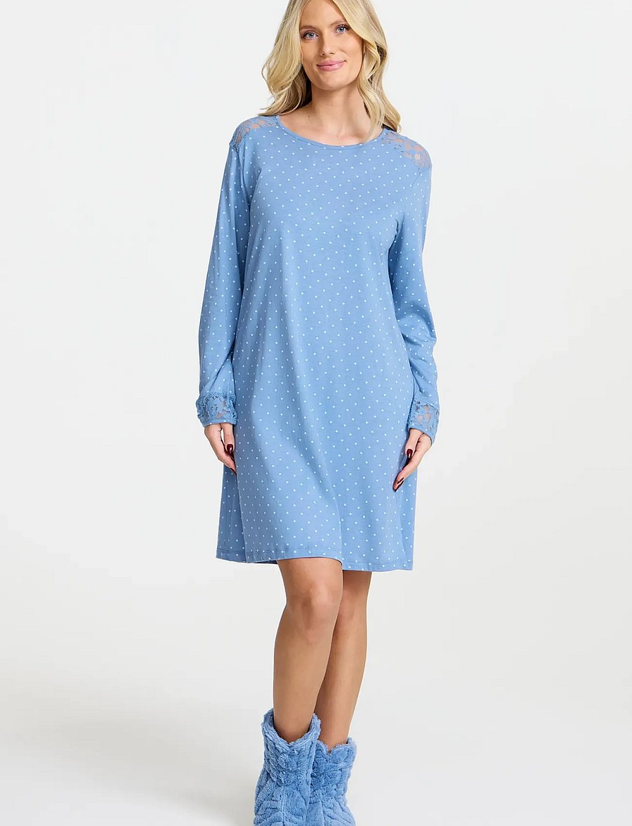 Damella of Sweden - Nightdress - nachthemden - blue - 0