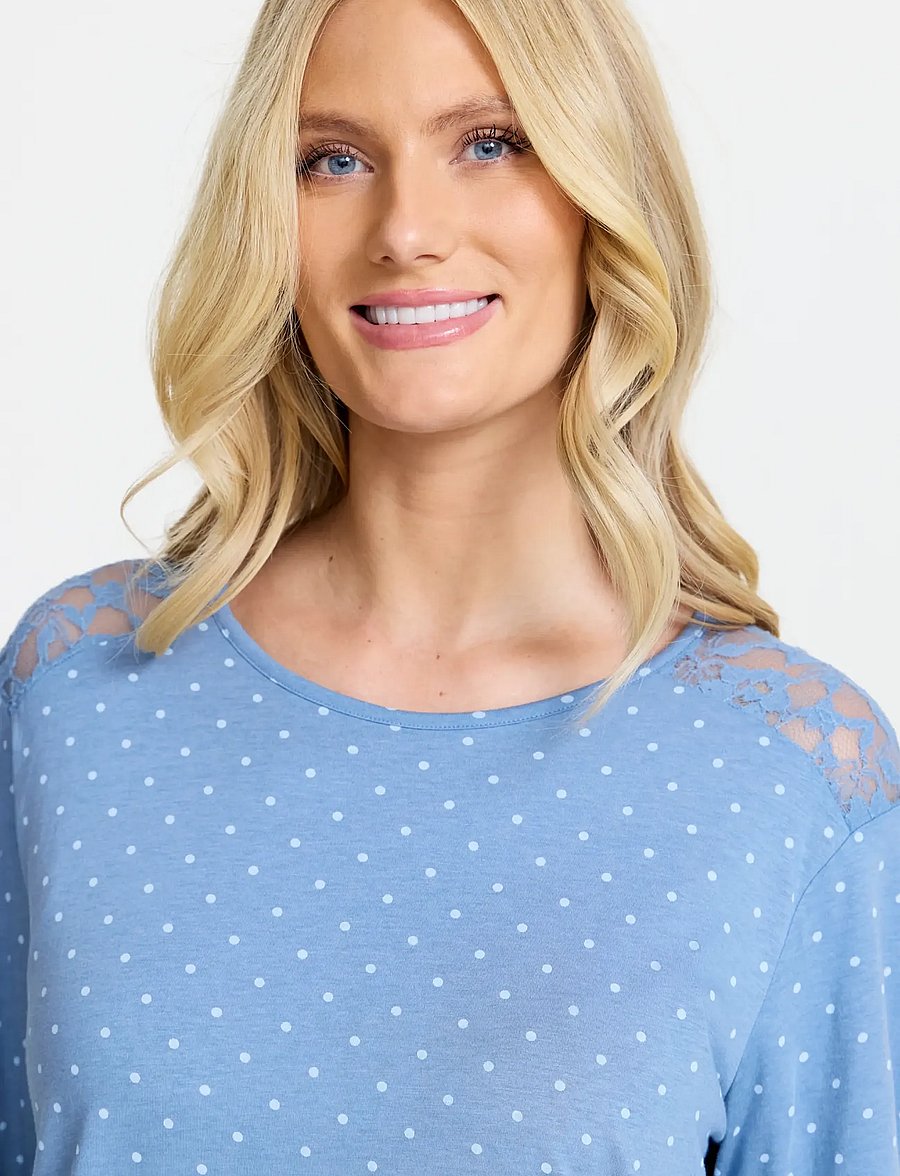 Damella of Sweden - Nightdress - nachthemden - blue - 4
