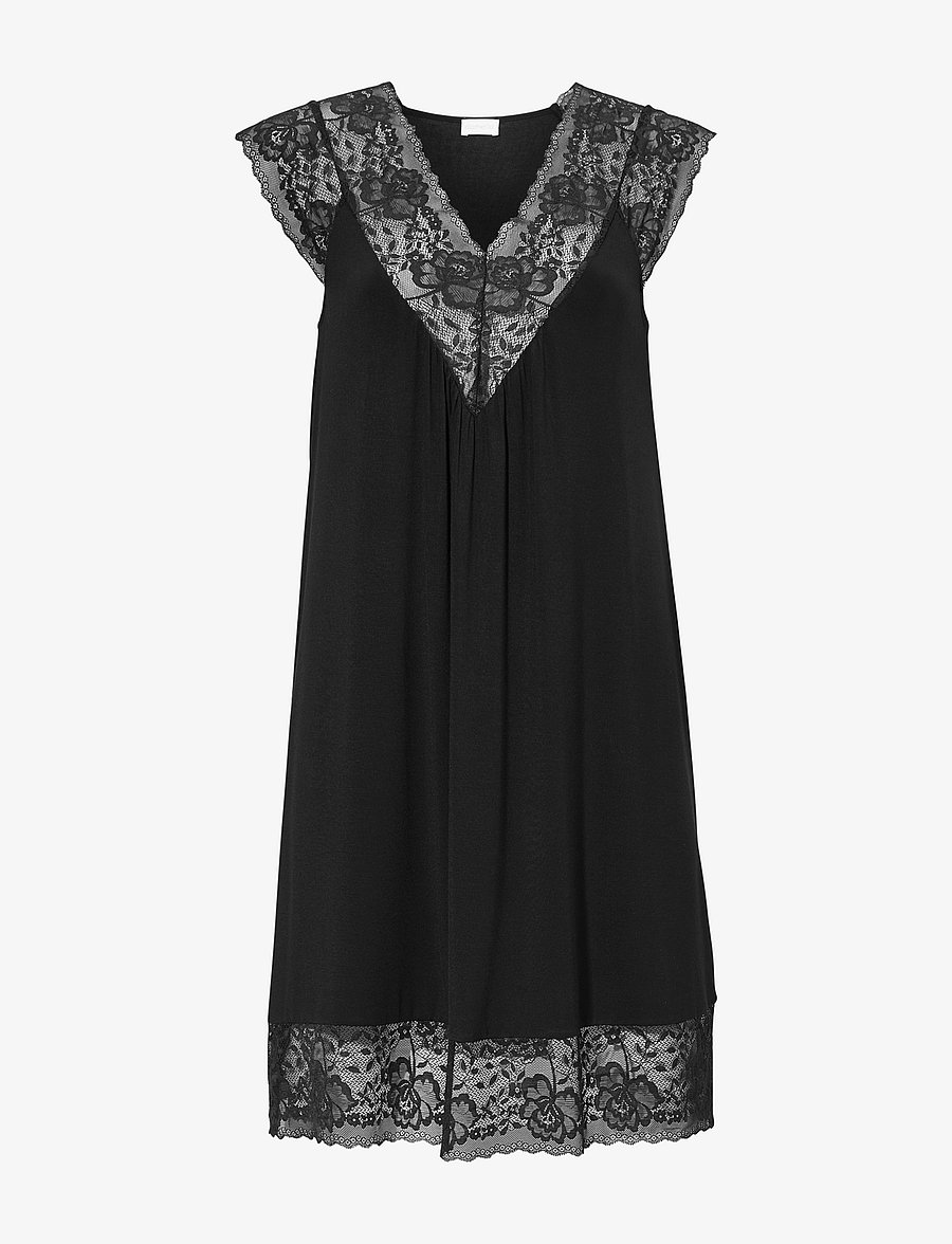 Damella of Sweden - Nightdress Emelie - nattlinnen - black - 1