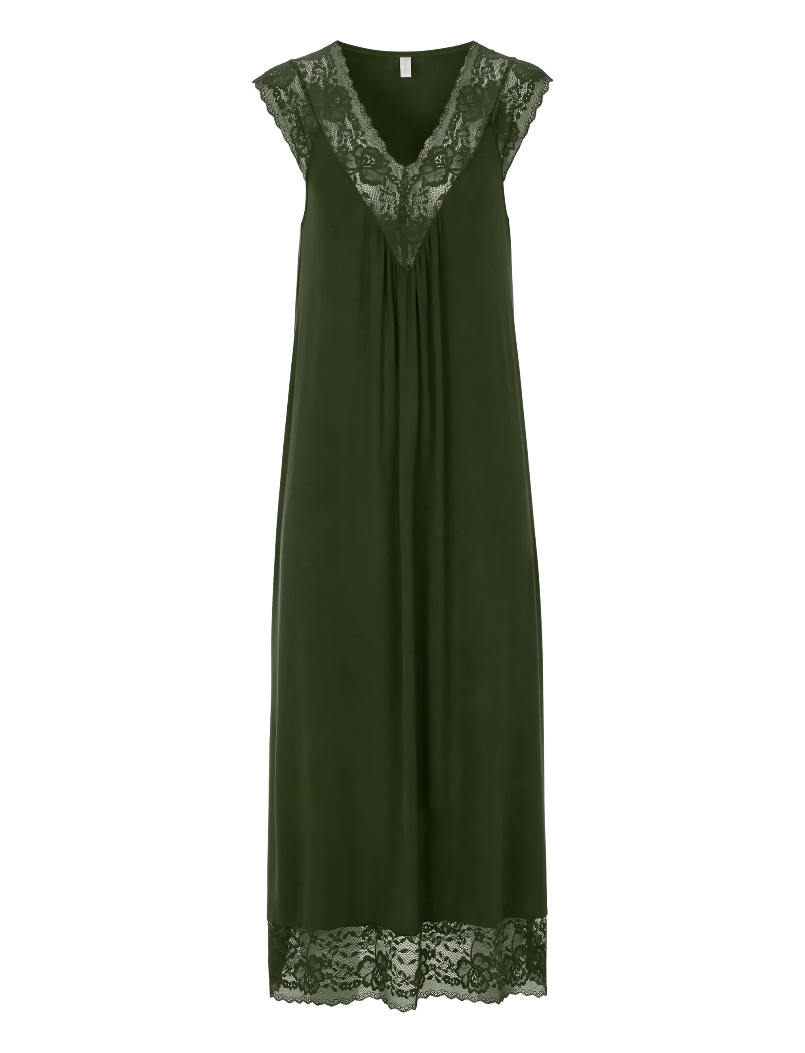 Damella of Sweden Nightdress no sleeve - Apakšveļa - DARK OLIVE / khaki/green