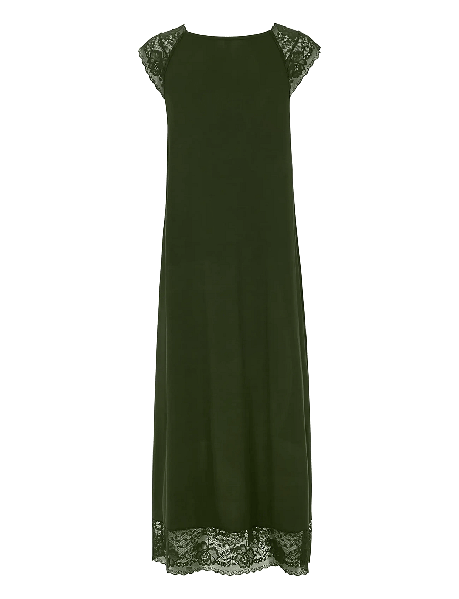 Damella of Sweden - Nightdress no sleeve - natkjoler - dark olive - 1
