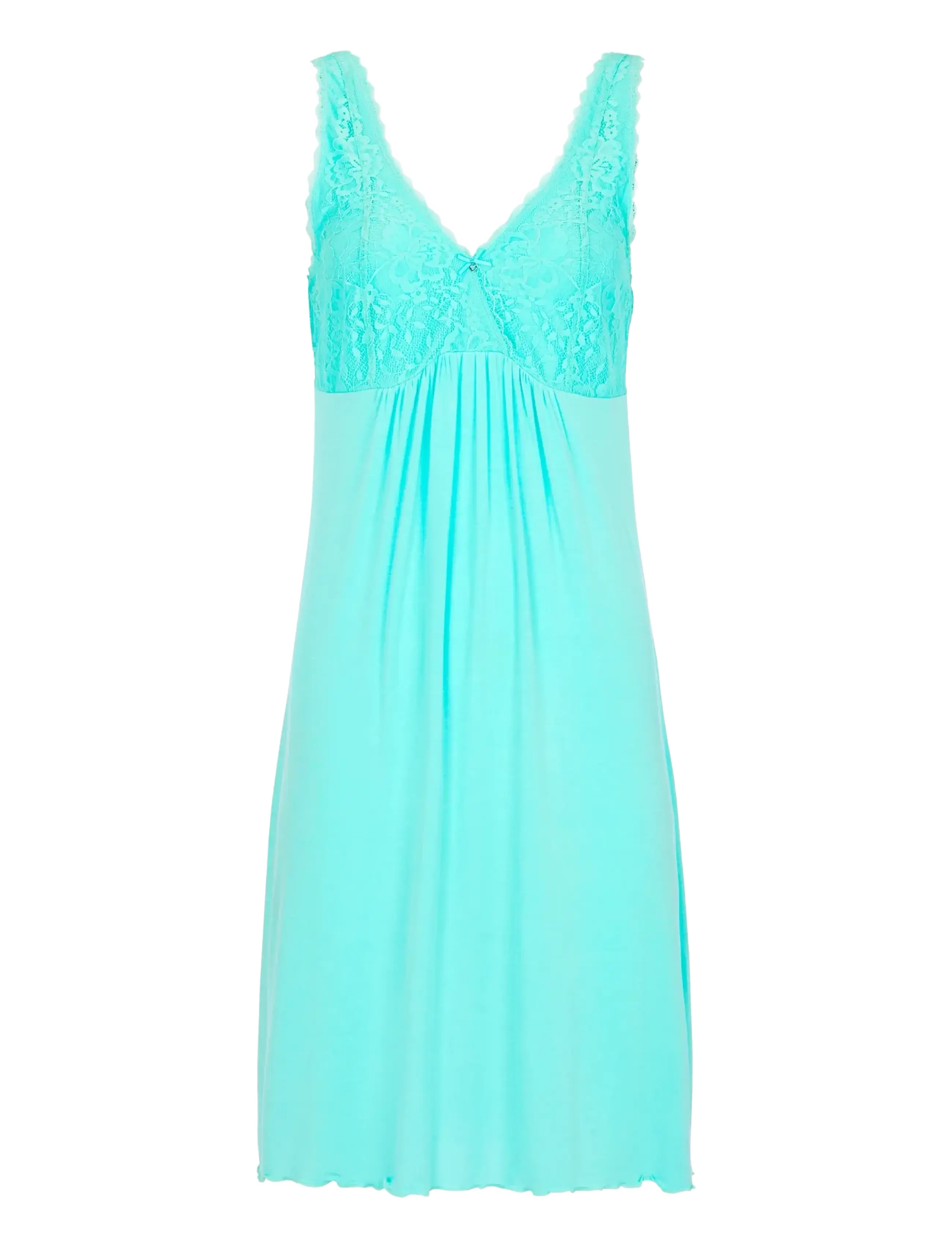 Damella of Sweden Nightdress Louise - Nachthemden - AQUA / blue