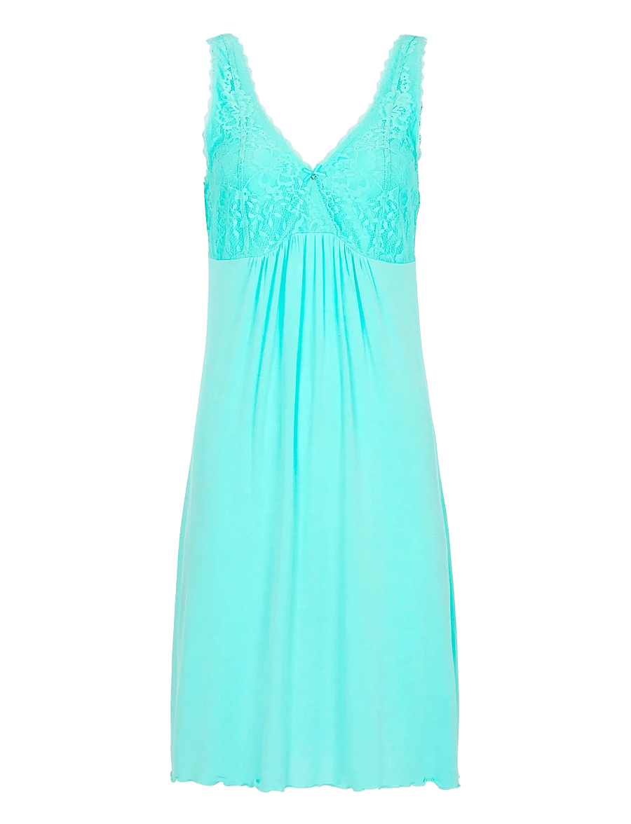 Damella of Sweden - Nightdress Louise - natkjoler - aqua - 0