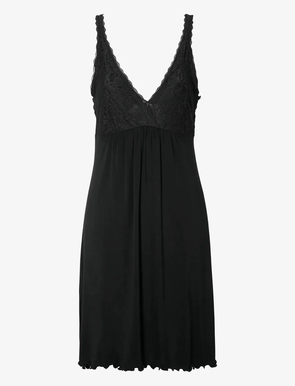 Damella of Sweden - Nightdress no sleeve Louise - nattlinnen - black - 1