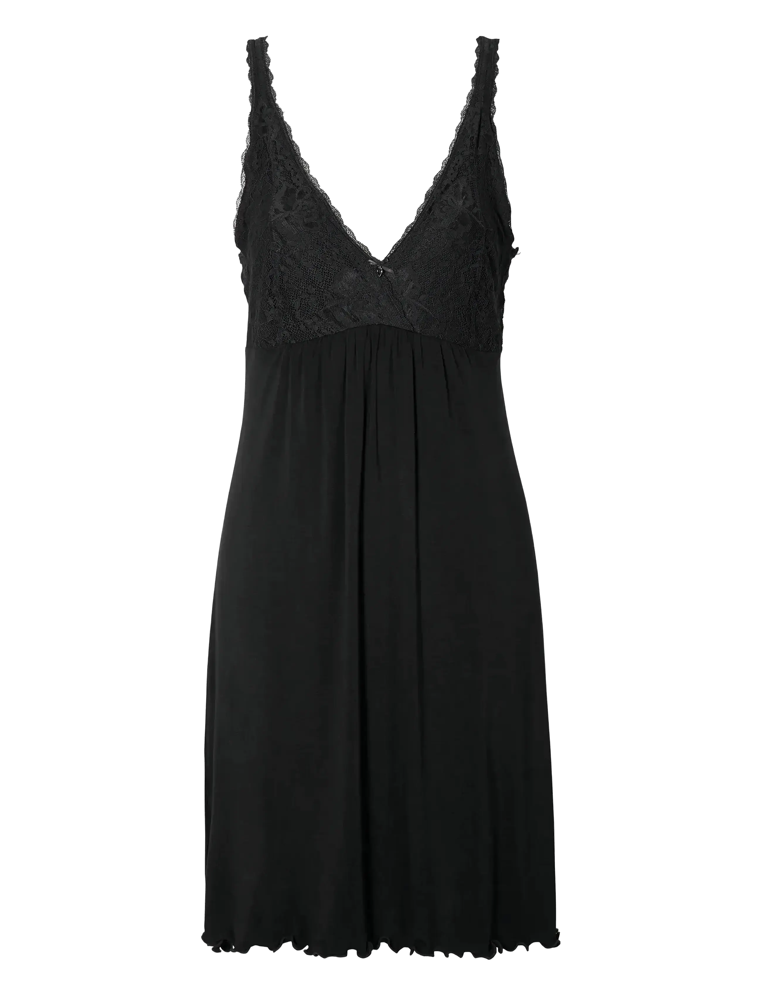 Damella of Sweden Nightdress Louise - Sov- & loungeplagg - BLACK / black