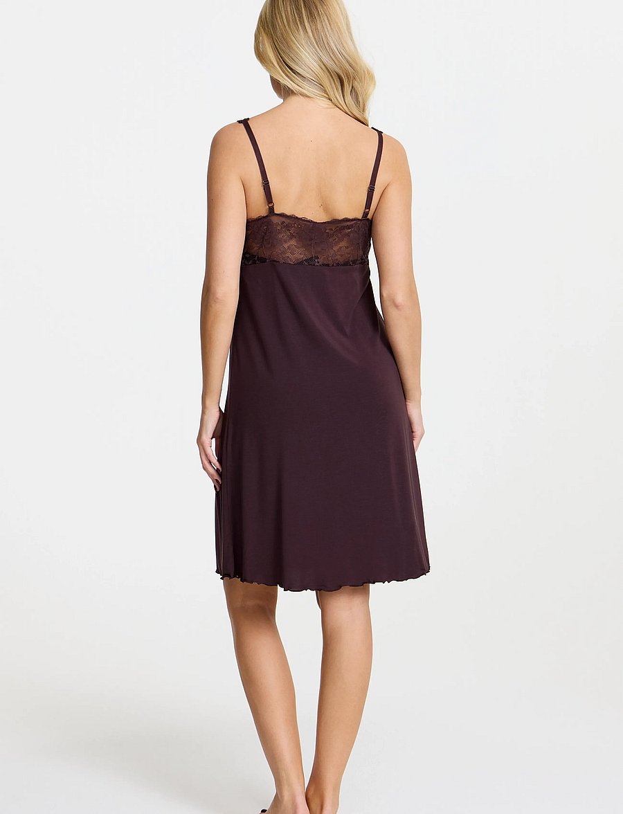 Damella of Sweden - Nightdress Louise - nachthemden - chocolate - 3