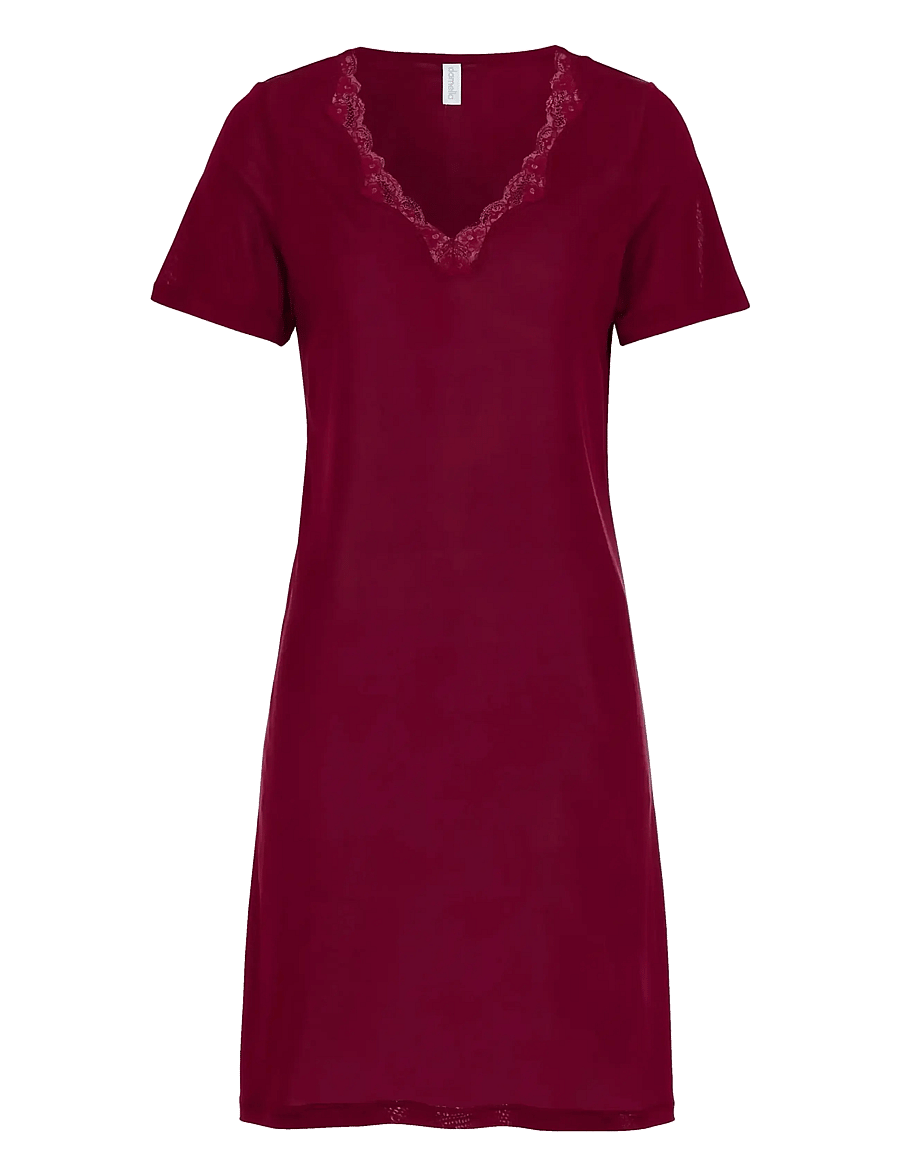 Damella of Sweden - Silk Nightdress - Öösärgid - bordeaux - 0