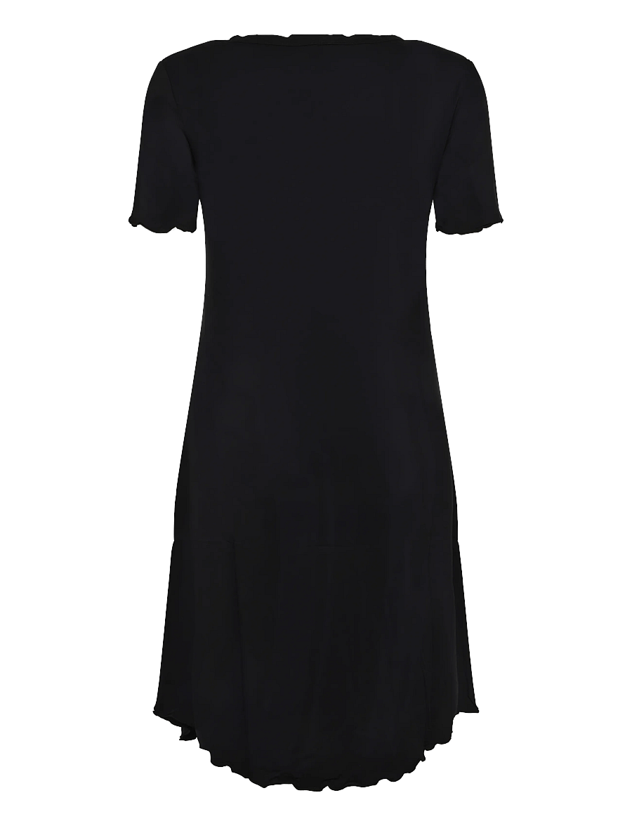 Damella of Sweden - Nightdress short sleeve Josefine - nachthemden - black - 1