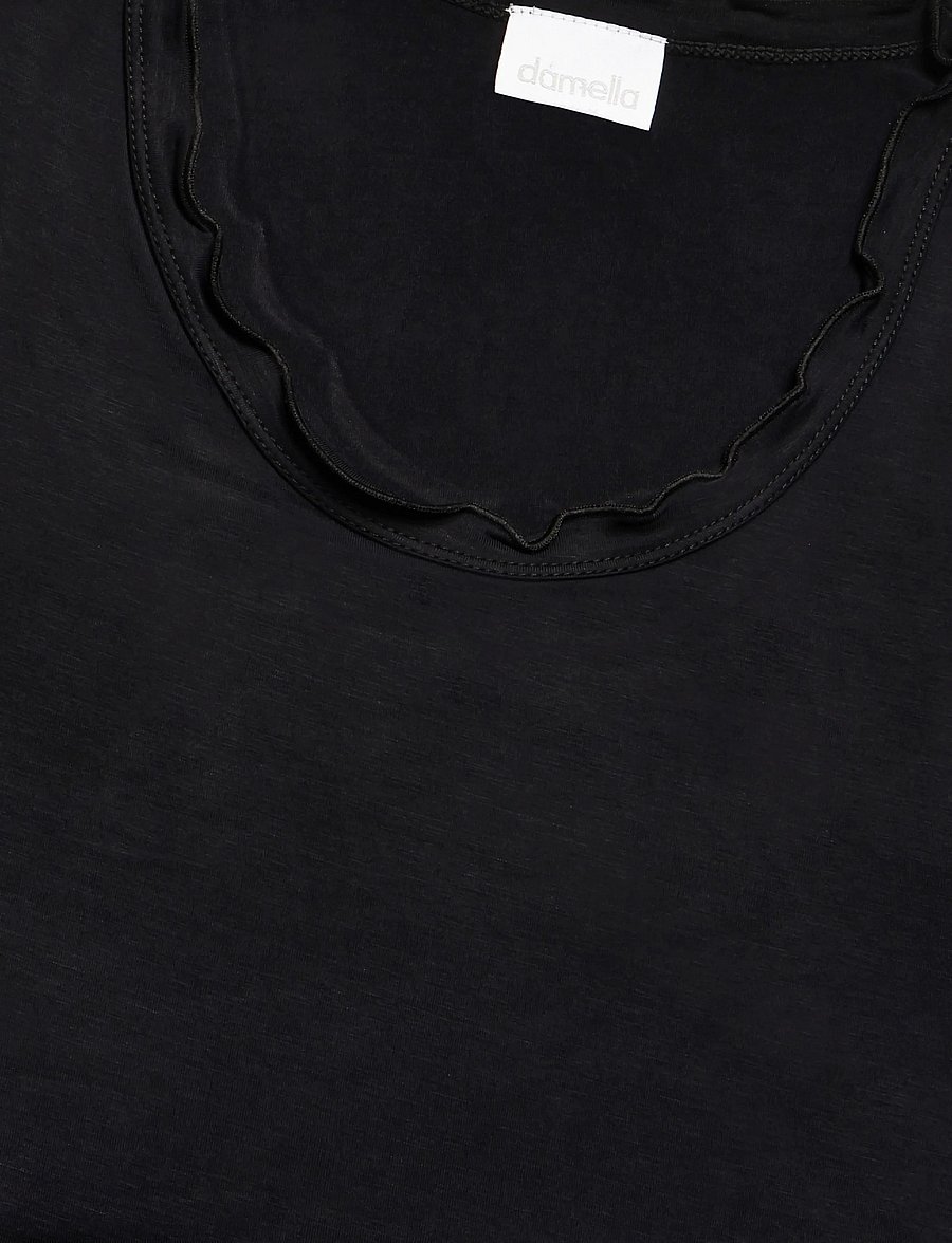 Damella of Sweden - Nightdress short sleeve Josefine - nachthemden - black - 2
