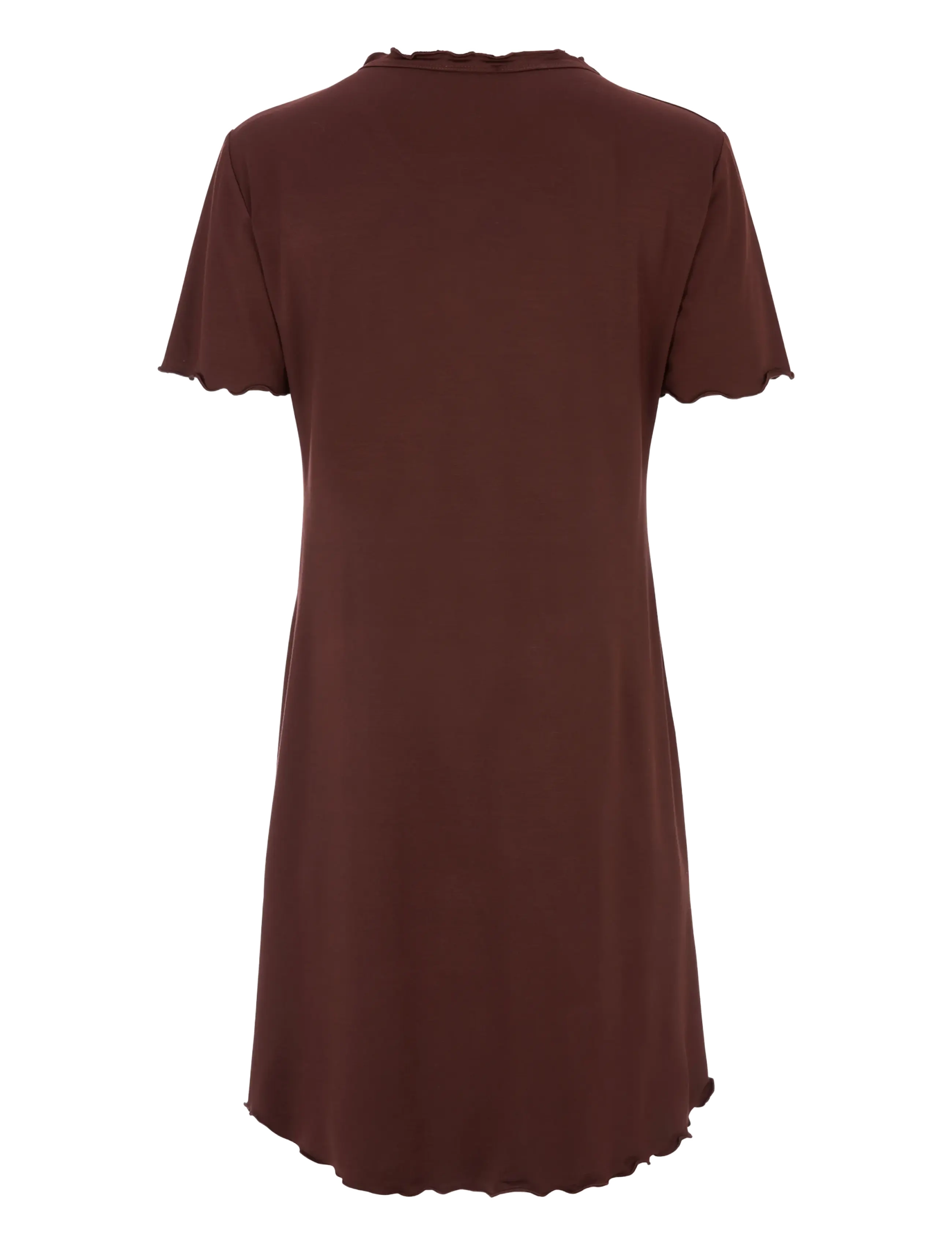 Damella of Sweden - Nightdress short sleeve Josefine - natkjoler - chocolate - 2
