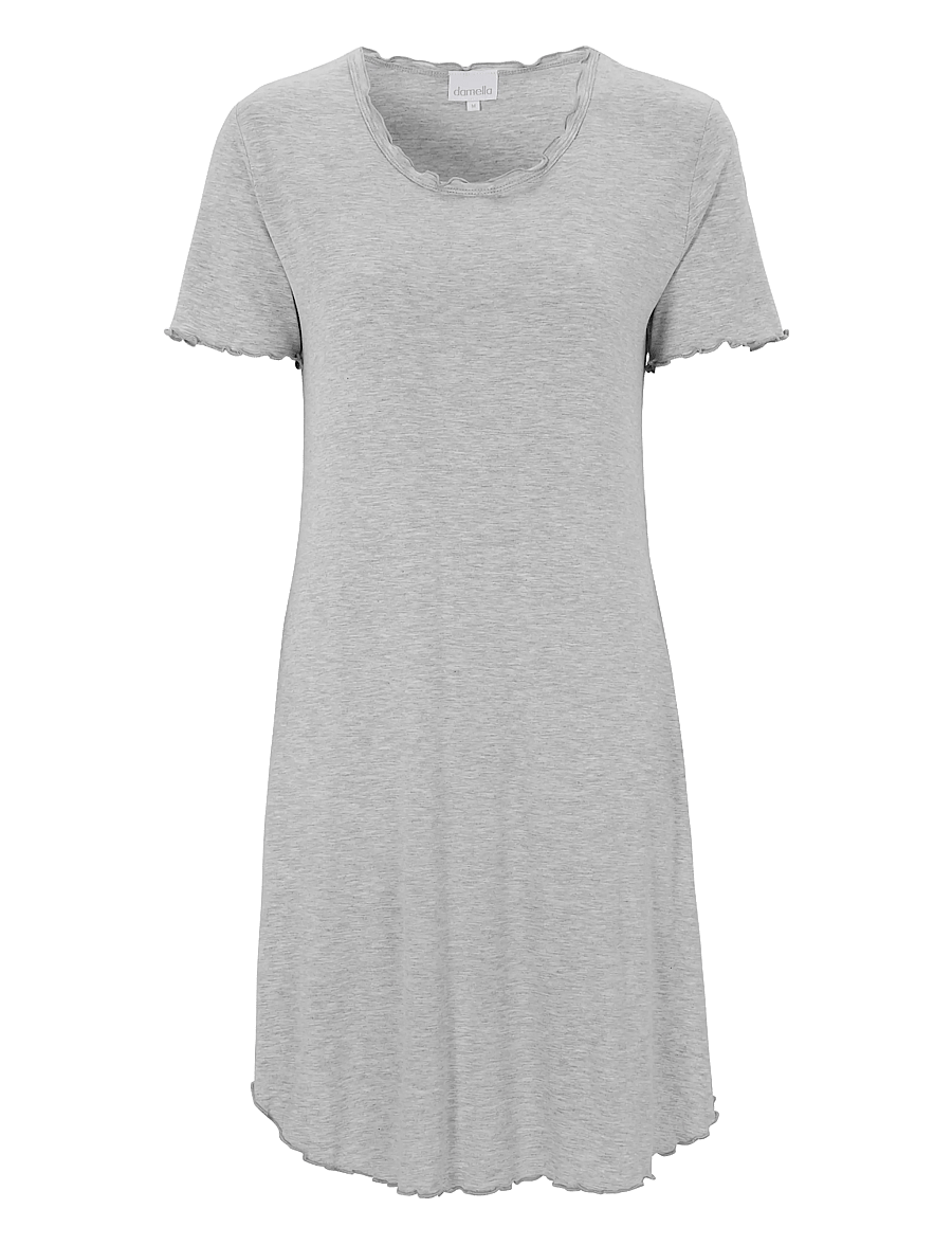 Damella of Sweden - Nightdress short sleeve Josefine - nattlinnen - grey melange - 1