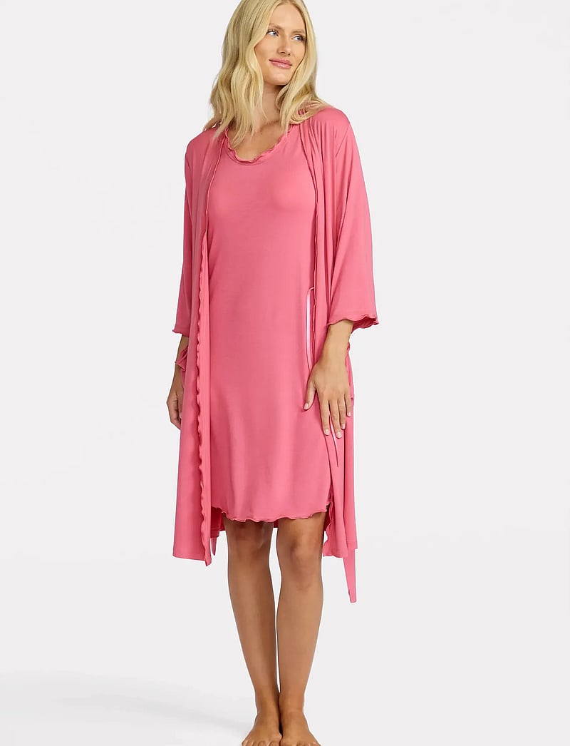 Damella of Sweden - Nightdress Josefine - nattlinnen - raspberry - 4