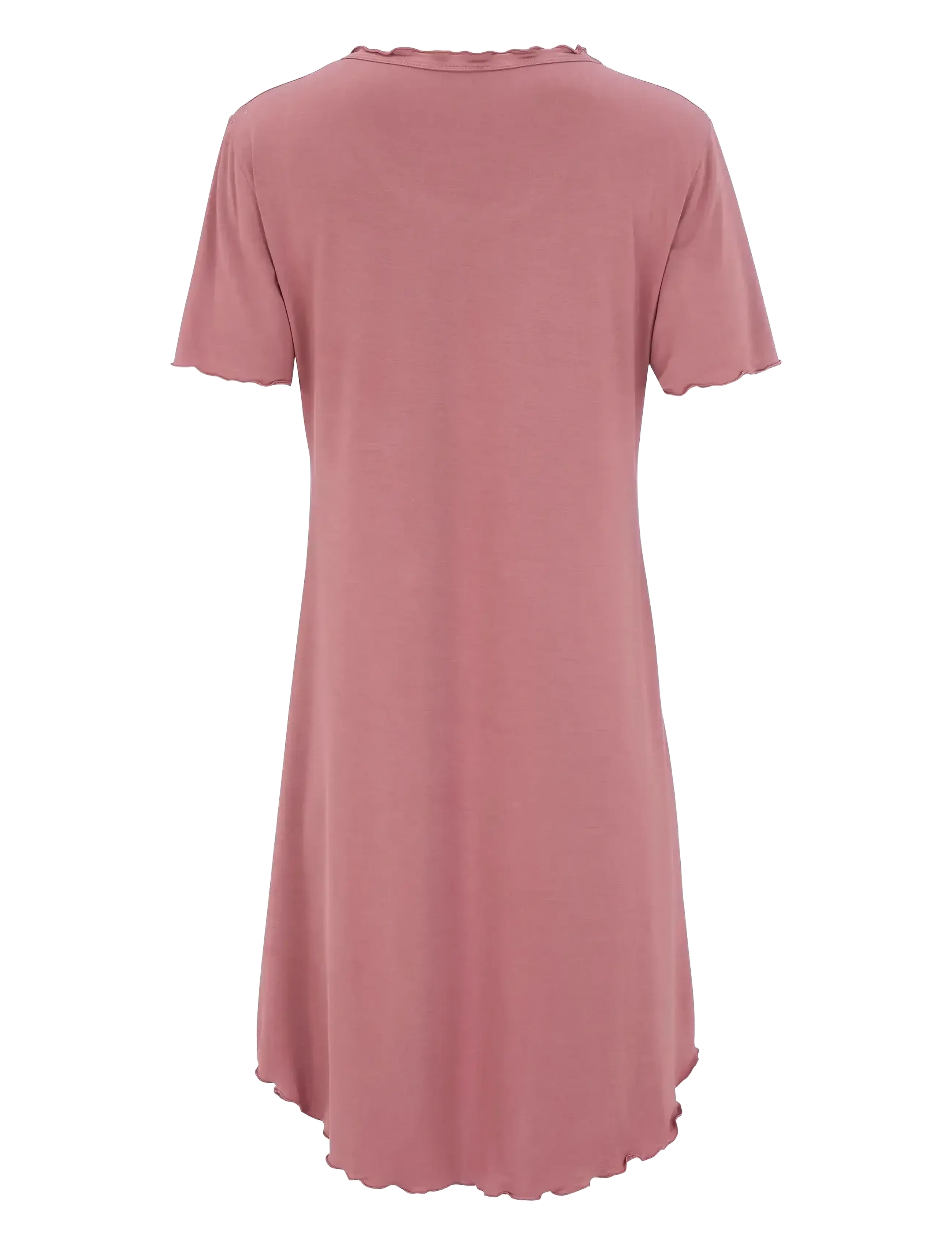 Damella of Sweden - Nightdress short sleeve Josefine - laveste priser - rosewood - 2