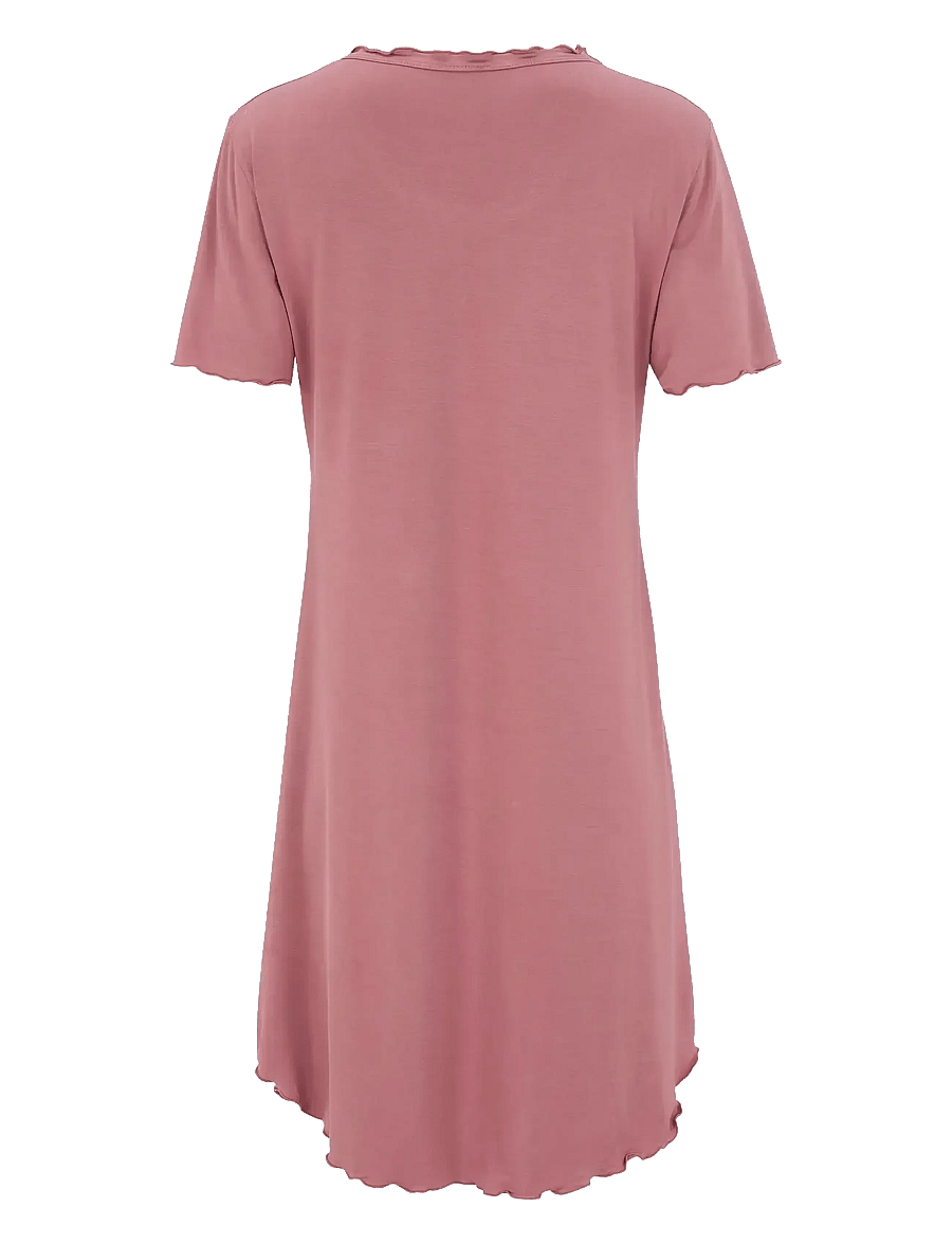 Damella of Sweden - Nightdress Josefine - natkjoler - rosewood - 2