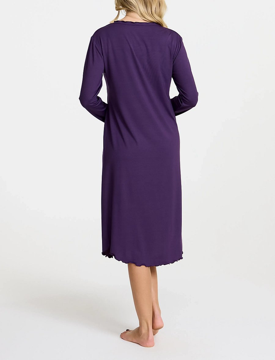 Damella of Sweden - Nightdress Amelia - nightdresses - plum - 3