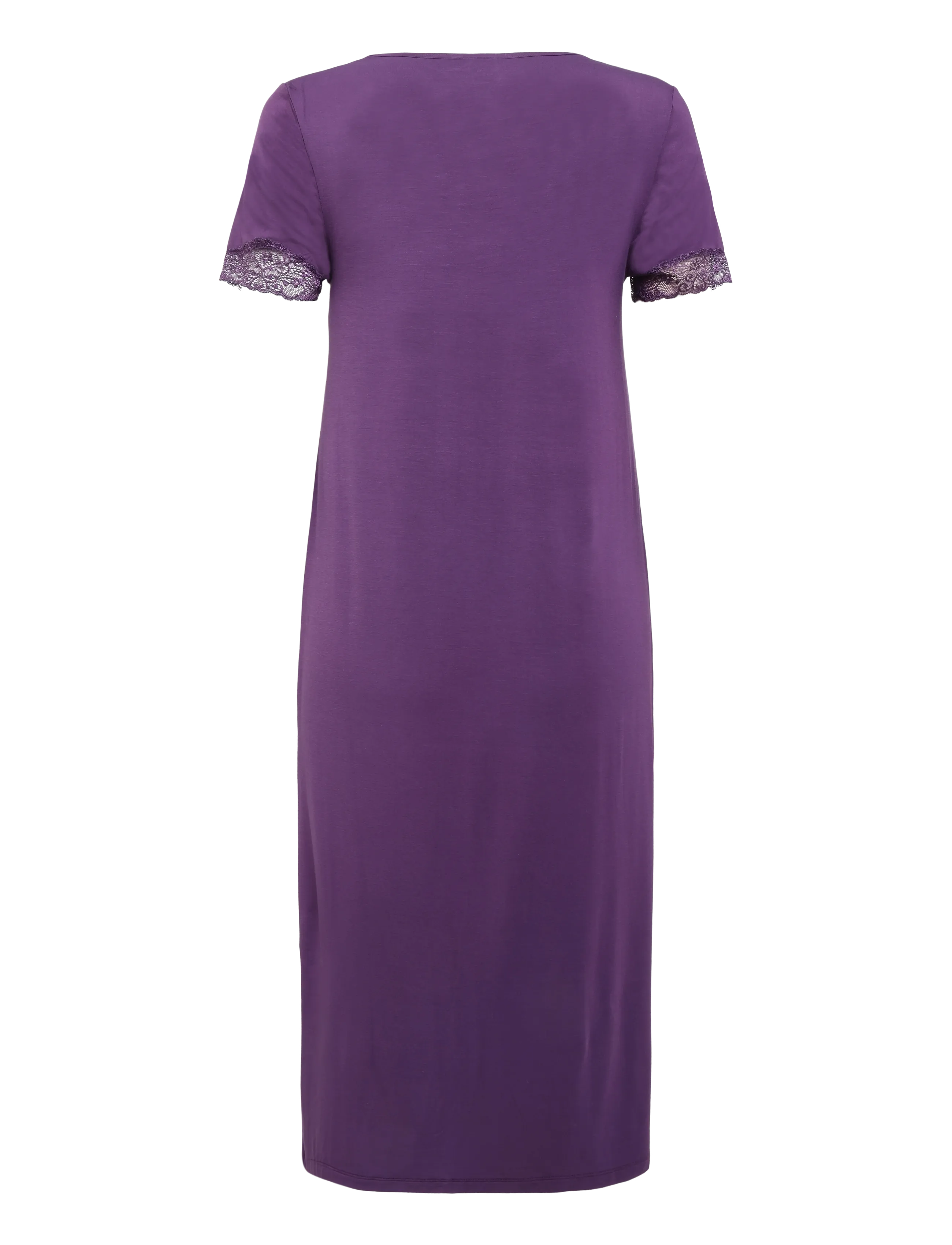 Damella of Sweden - Nightdress short sleeve - nachthemden - plum - 2
