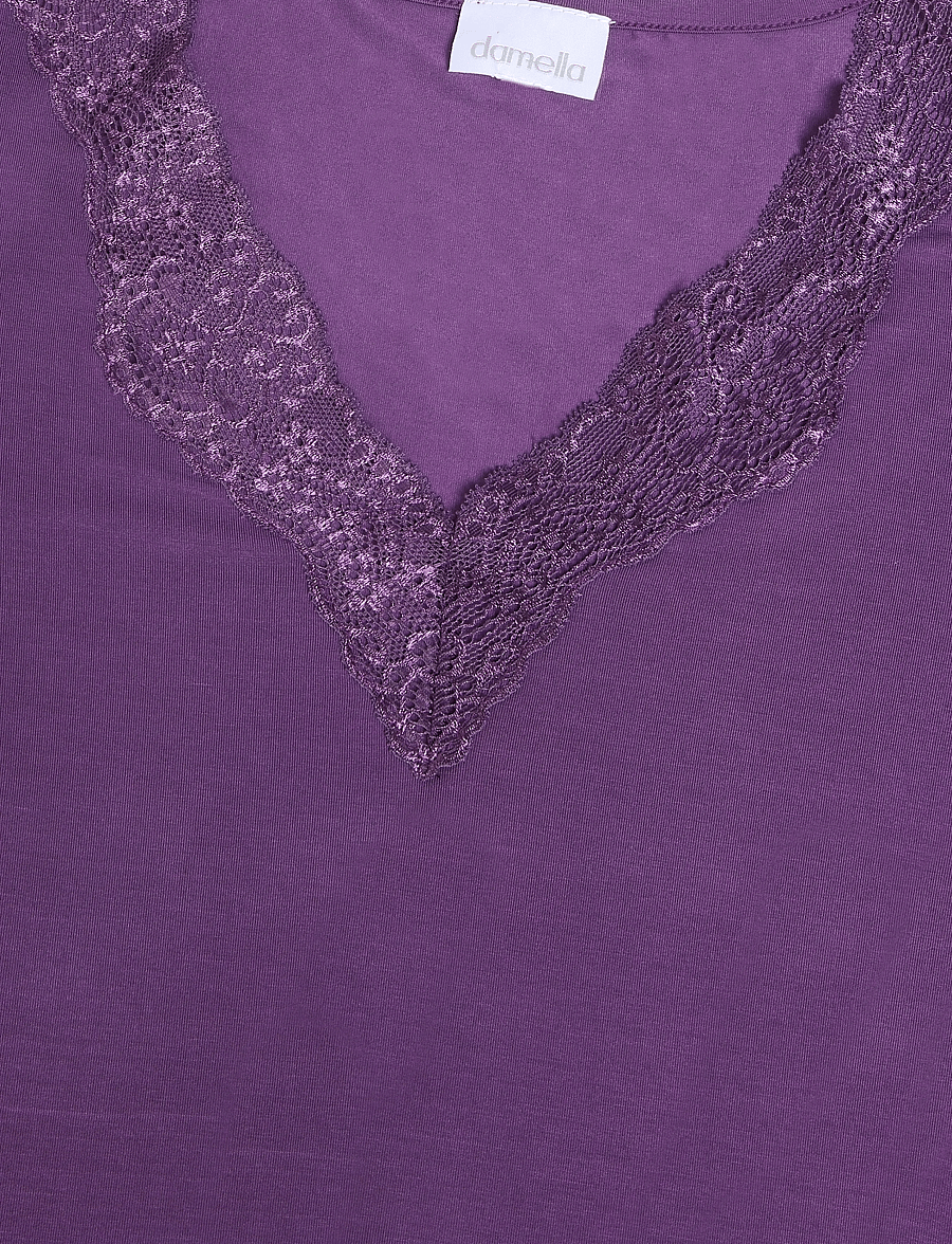 Damella of Sweden - Nightdress short sleeve - nachthemden - plum - 5