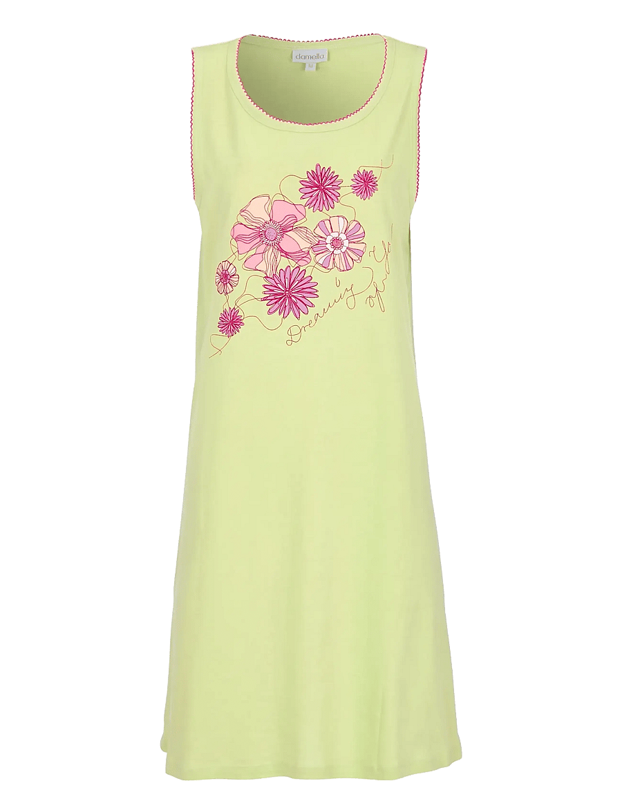 Damella of Sweden - Sleevelesss Nightdress - nachthemden - green - 0