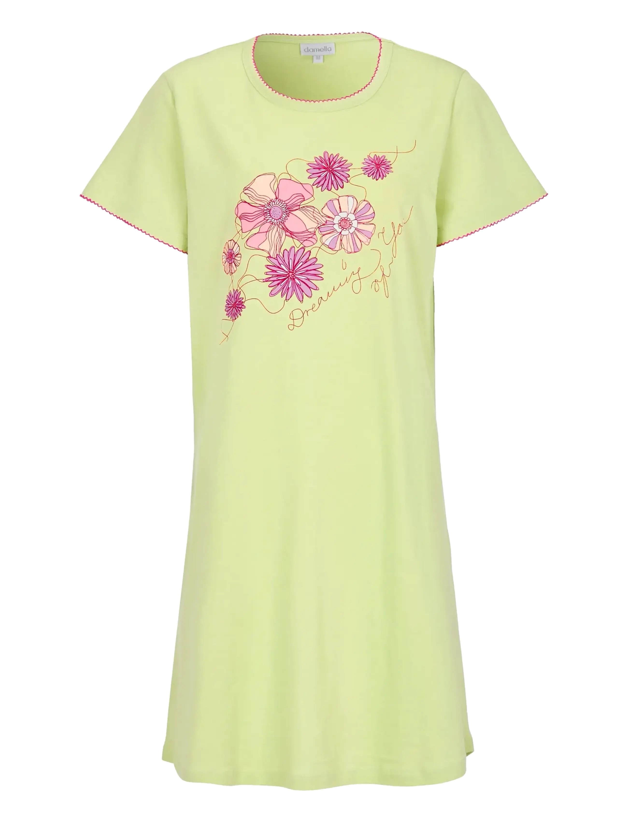 Damella of Sweden Nightdress with short sleeves - Öösärgid - GREEN / green