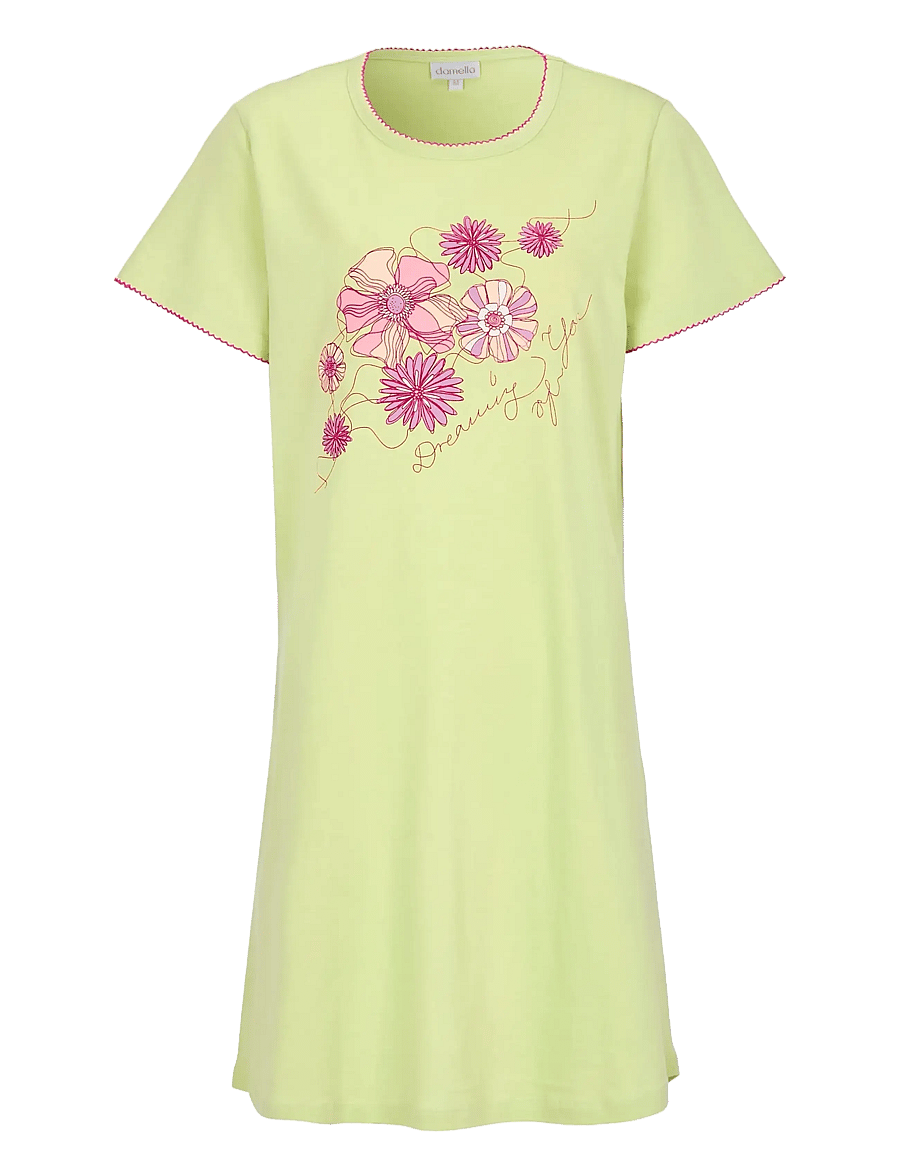 Damella of Sweden - Nightdress with short sleeves - green - 1
