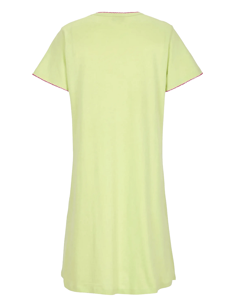Damella of Sweden - Nightdress with short sleeves - green - 2