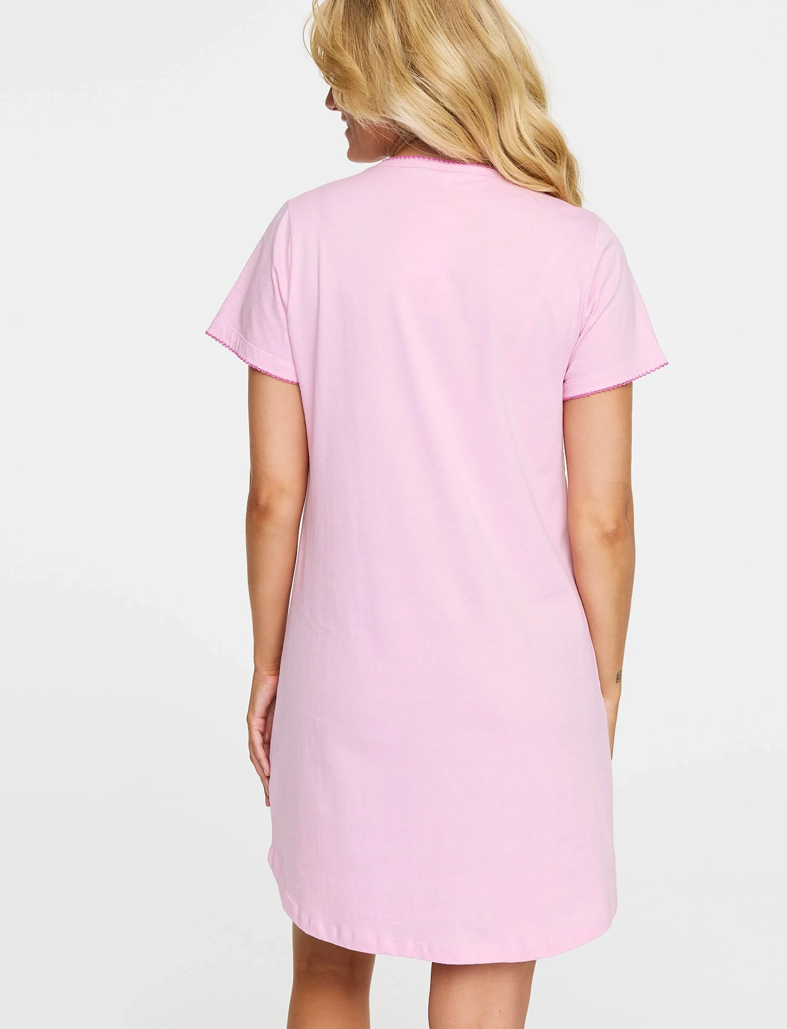 Damella of Sweden - Nightdress with short sleeves - pink - 3