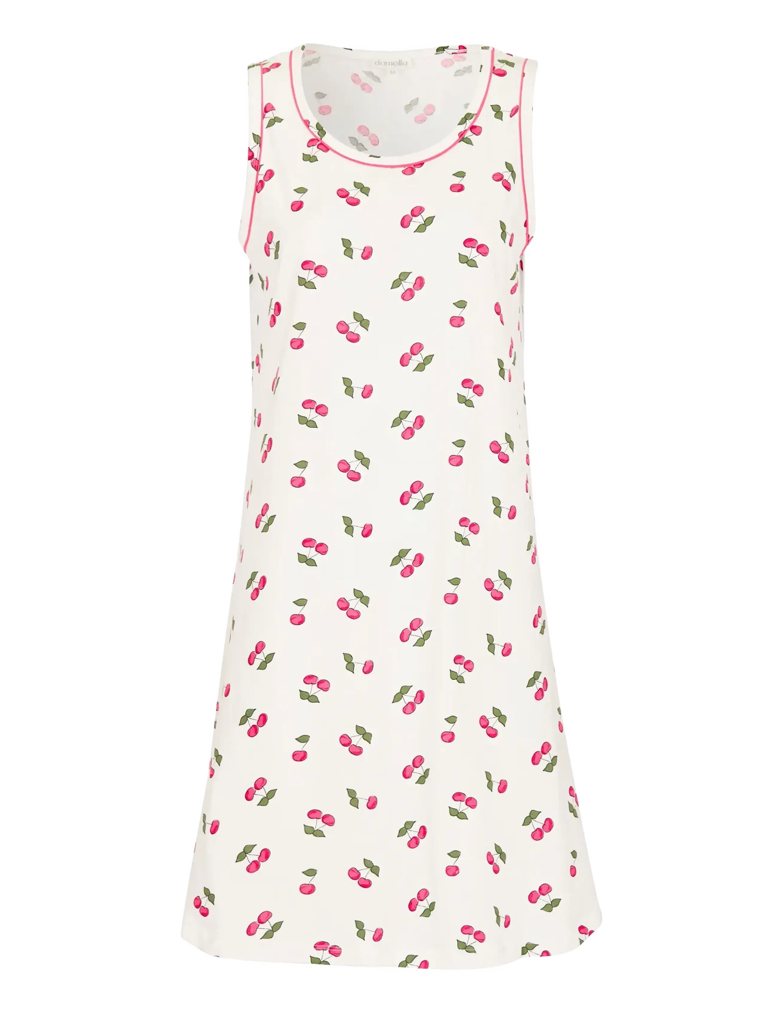 Damella of Sweden Sleevelesss Nightdress - Nachtwäsche - WHITE / white