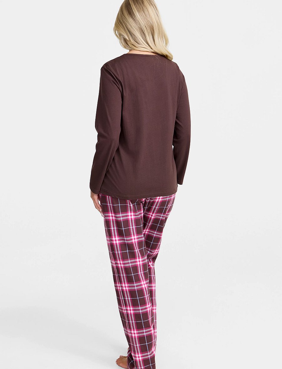 Damella of Sweden - Flannel pyjamas Bonnie - pyjamas - brown/pink - 3