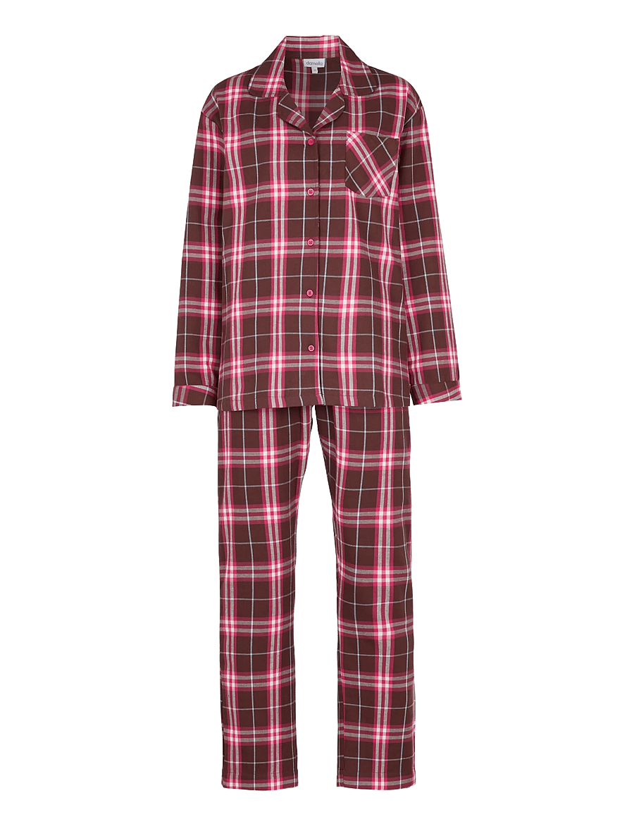 Damella of Sweden - Flannel pyjamas Molly - pyjamas - brown/pink - 1
