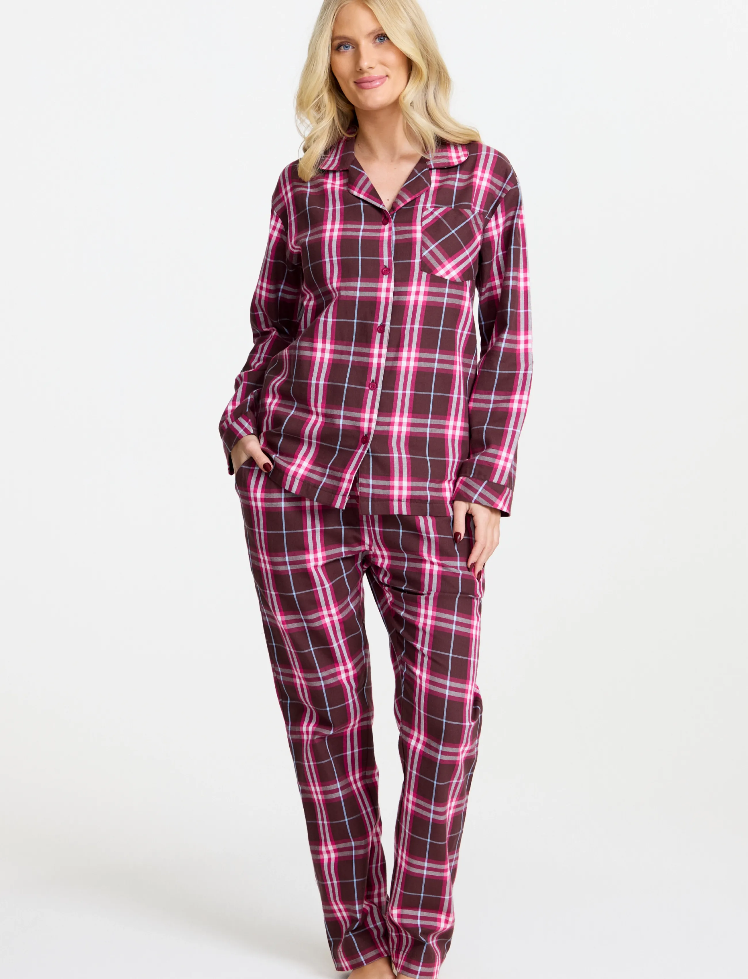 Damella of Sweden - Flannel pyjamas Molly - pyjamas - brown/pink - 0