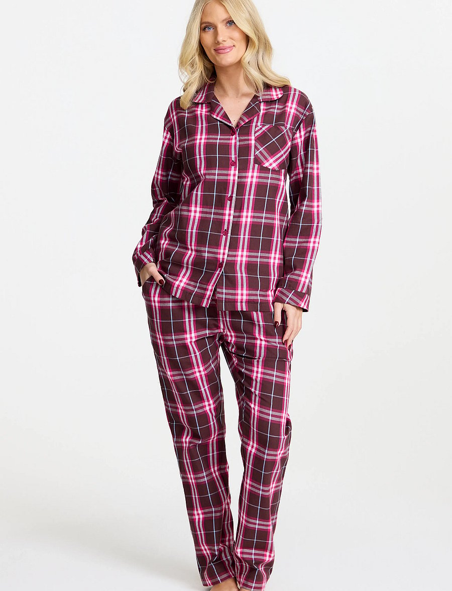 Damella of Sweden - Flannel pyjamas Molly - pyjamas - brown/pink - 0