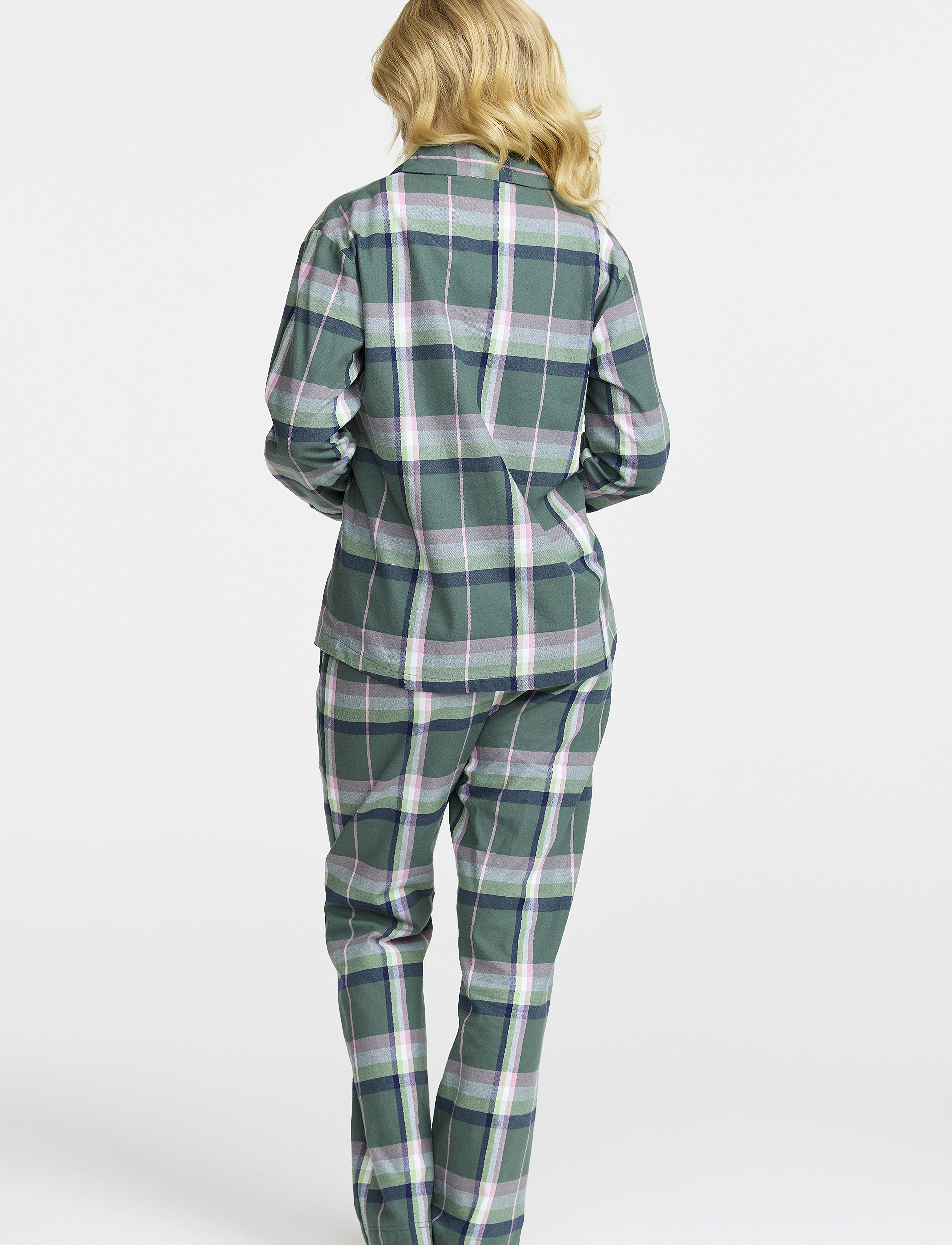 Damella of Sweden - Flannel pyjamas Molly - fødselsdagsgaver - forest green - 3