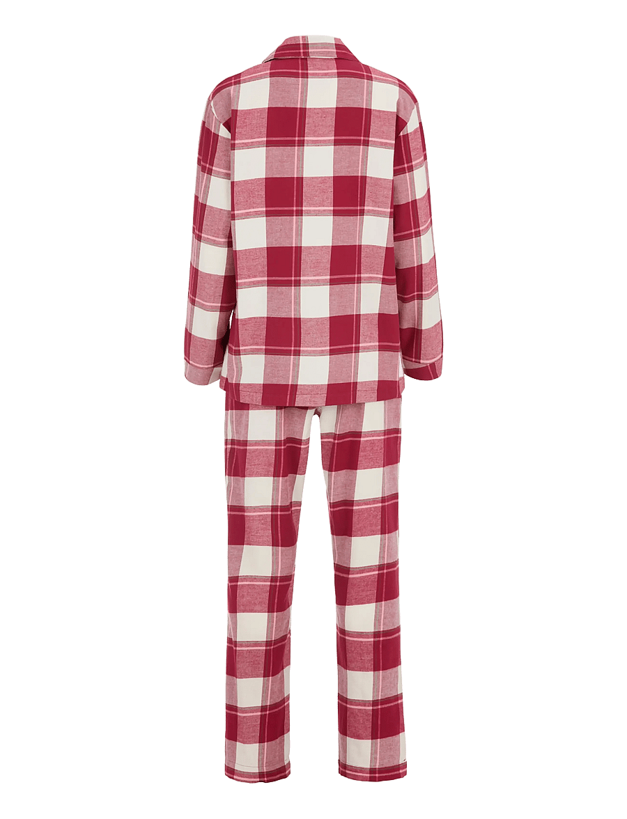 Damella of Sweden - Flannel pyjamas Molly - pyjamas - ivory/wine - 2