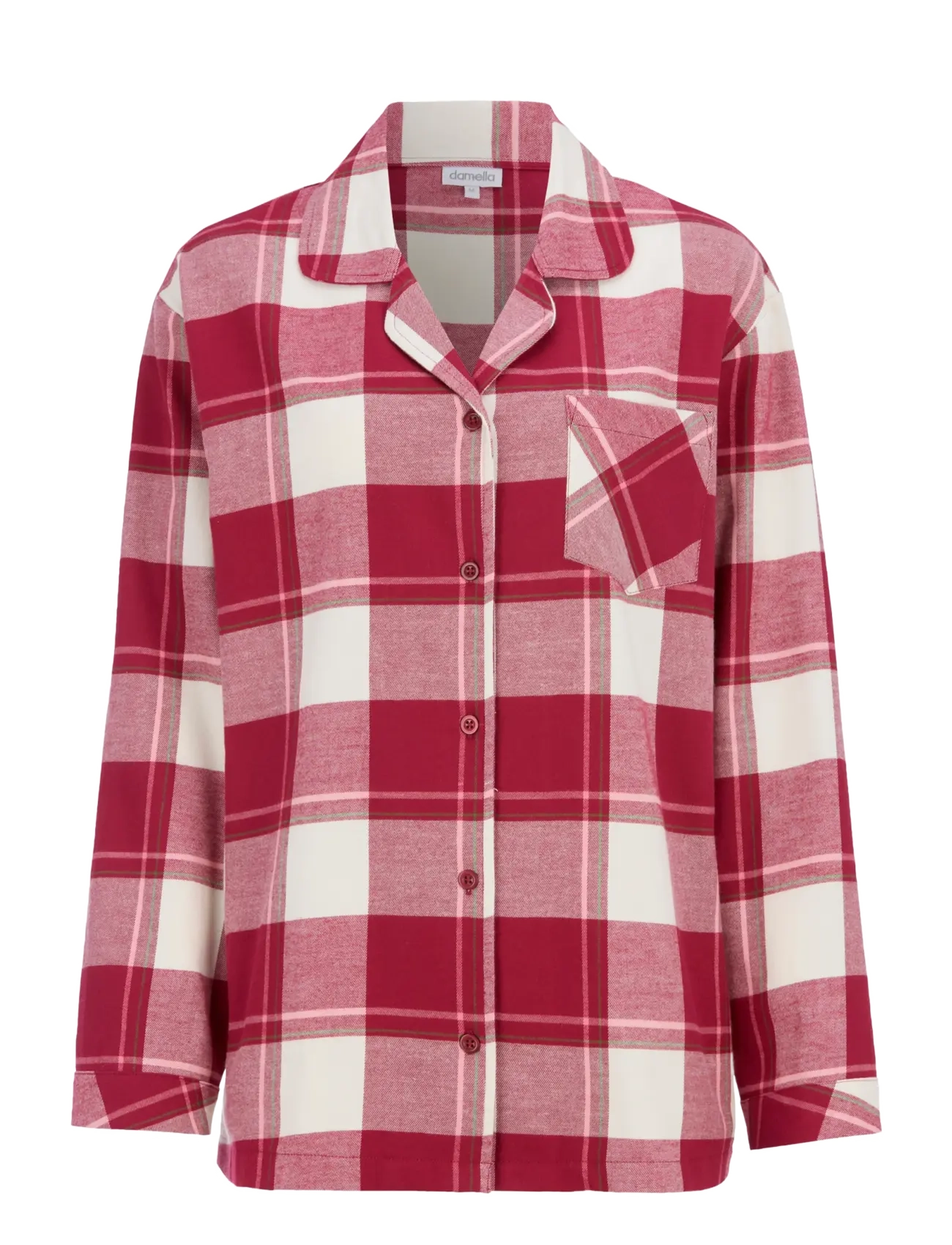 Damella of Sweden - Flannel pyjamas Molly - pyjamas - ivory/wine - 3