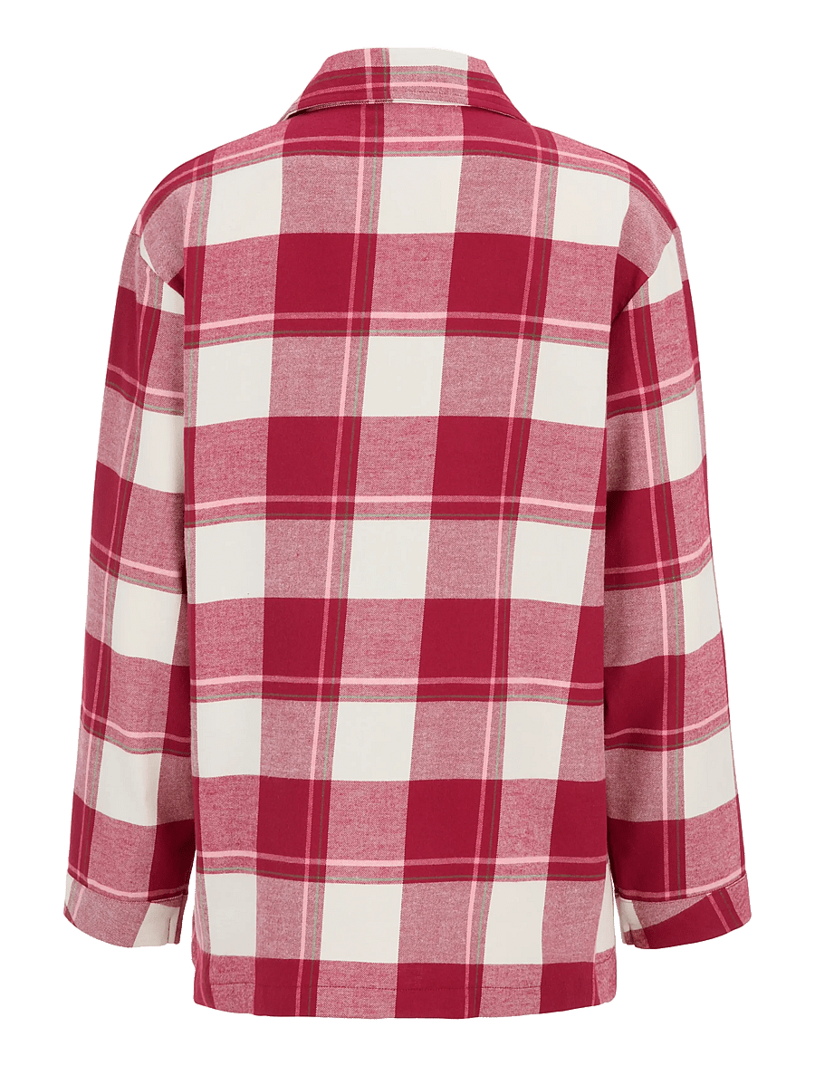 Damella of Sweden - Flannel pyjamas Molly - pyjamas - ivory/wine - 4