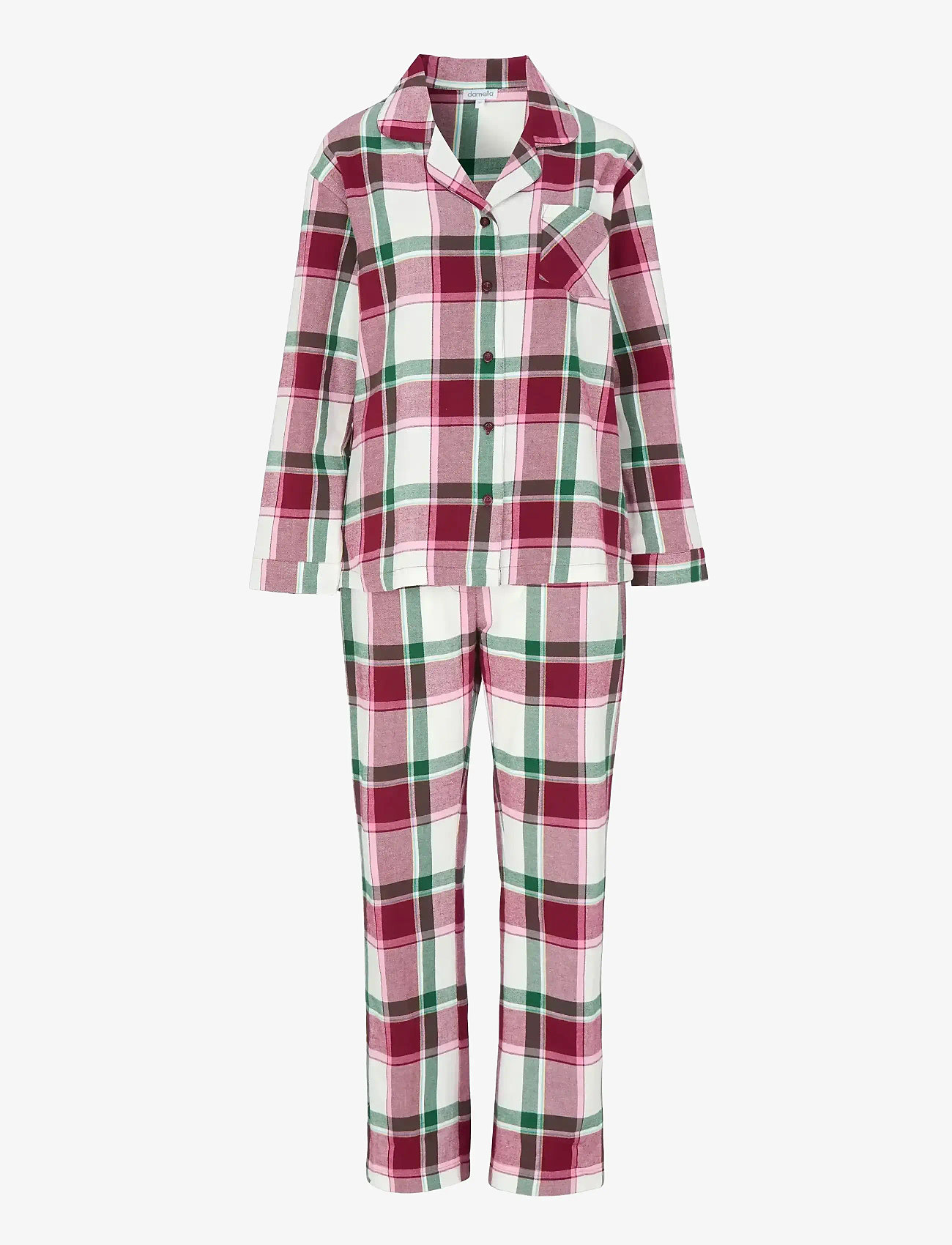 Damella of Sweden - Pyjamas - julpyjamas - wine/ivory - 1