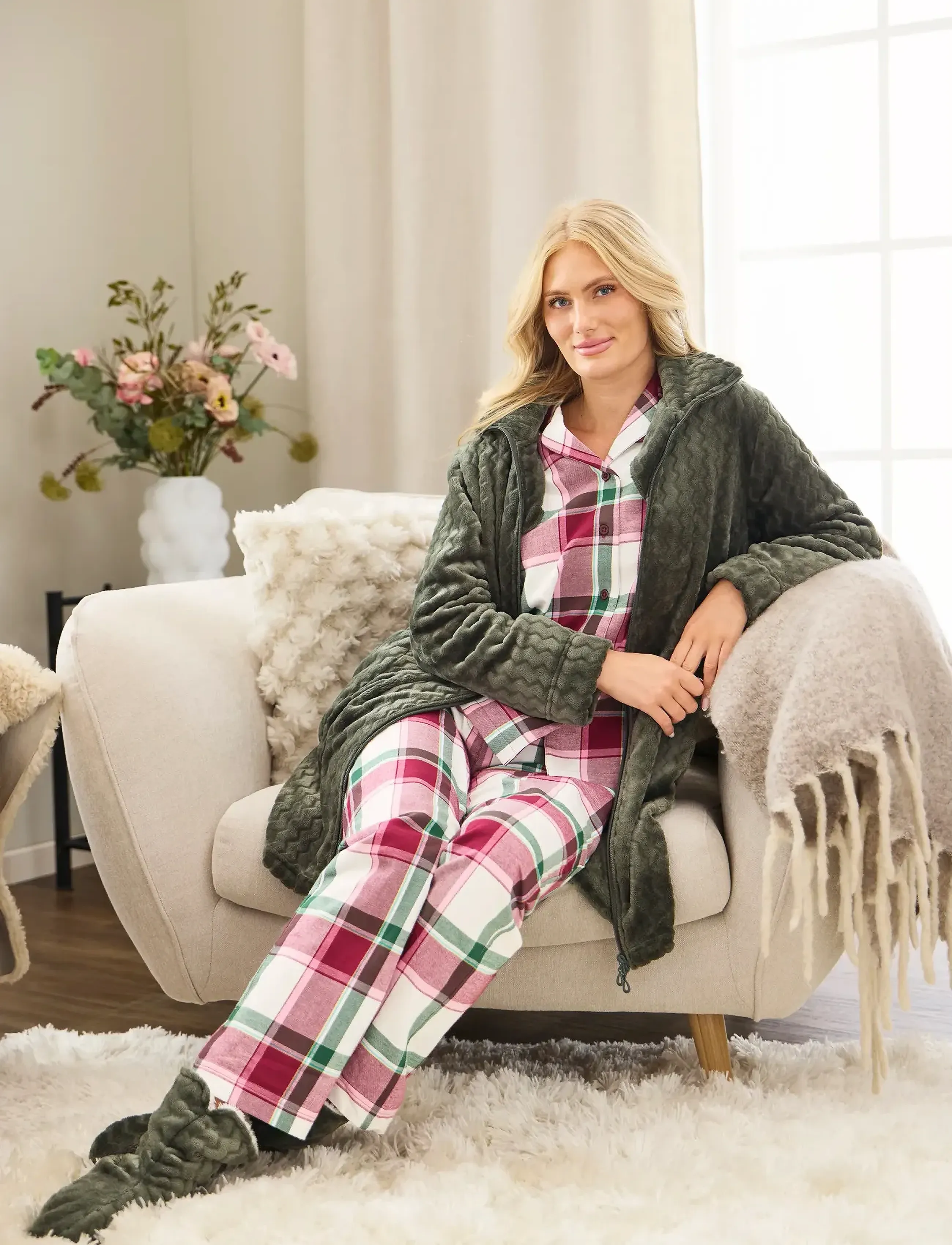 Damella of Sweden Flannel Pyjamas Molly dam – bild 5