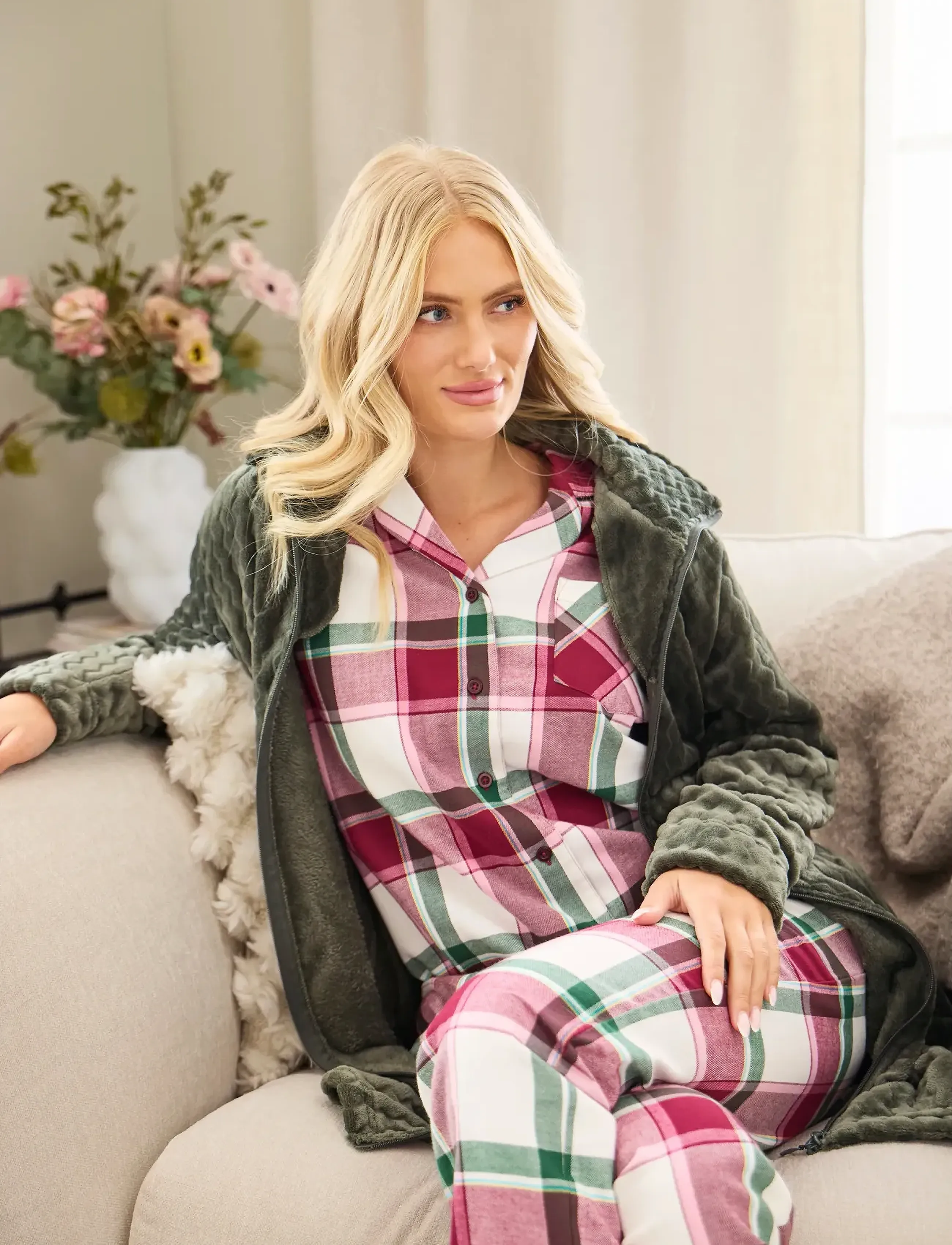 Damella of Sweden Flannel Pyjamas Molly dam – bild 6