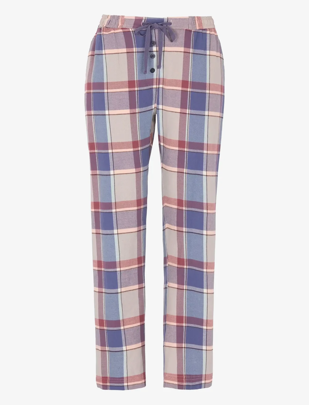 Damella of Sweden - Flannel pyjamas trousers - pidžamas bikses - rose/blue - 1