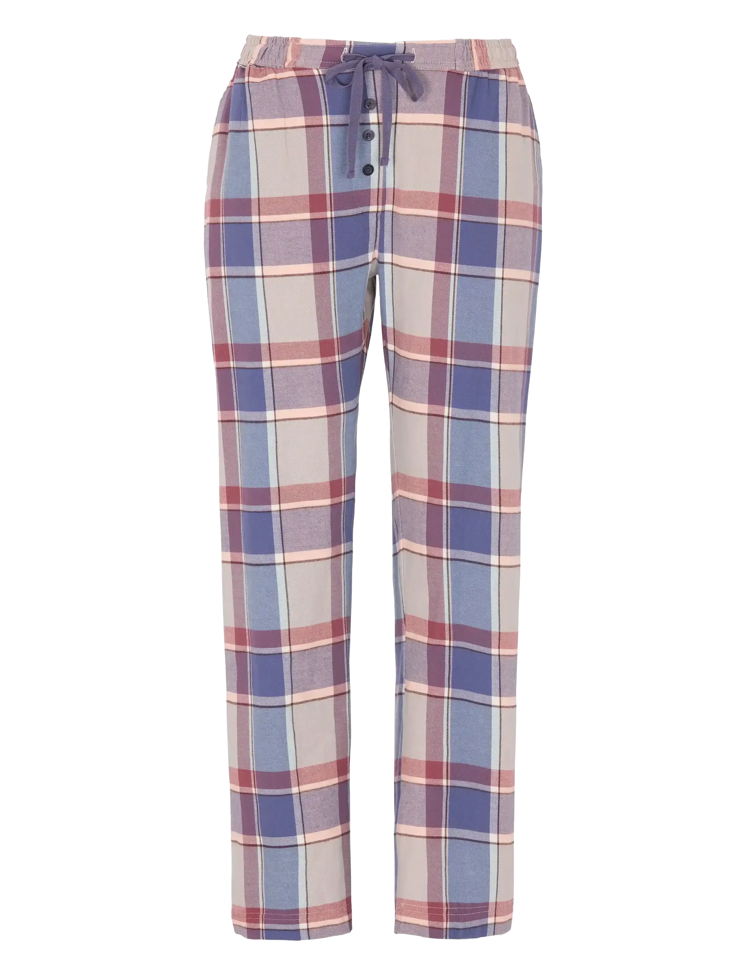 Damella of Sweden - Flannel pyjamas trousers - rose/blue - 1